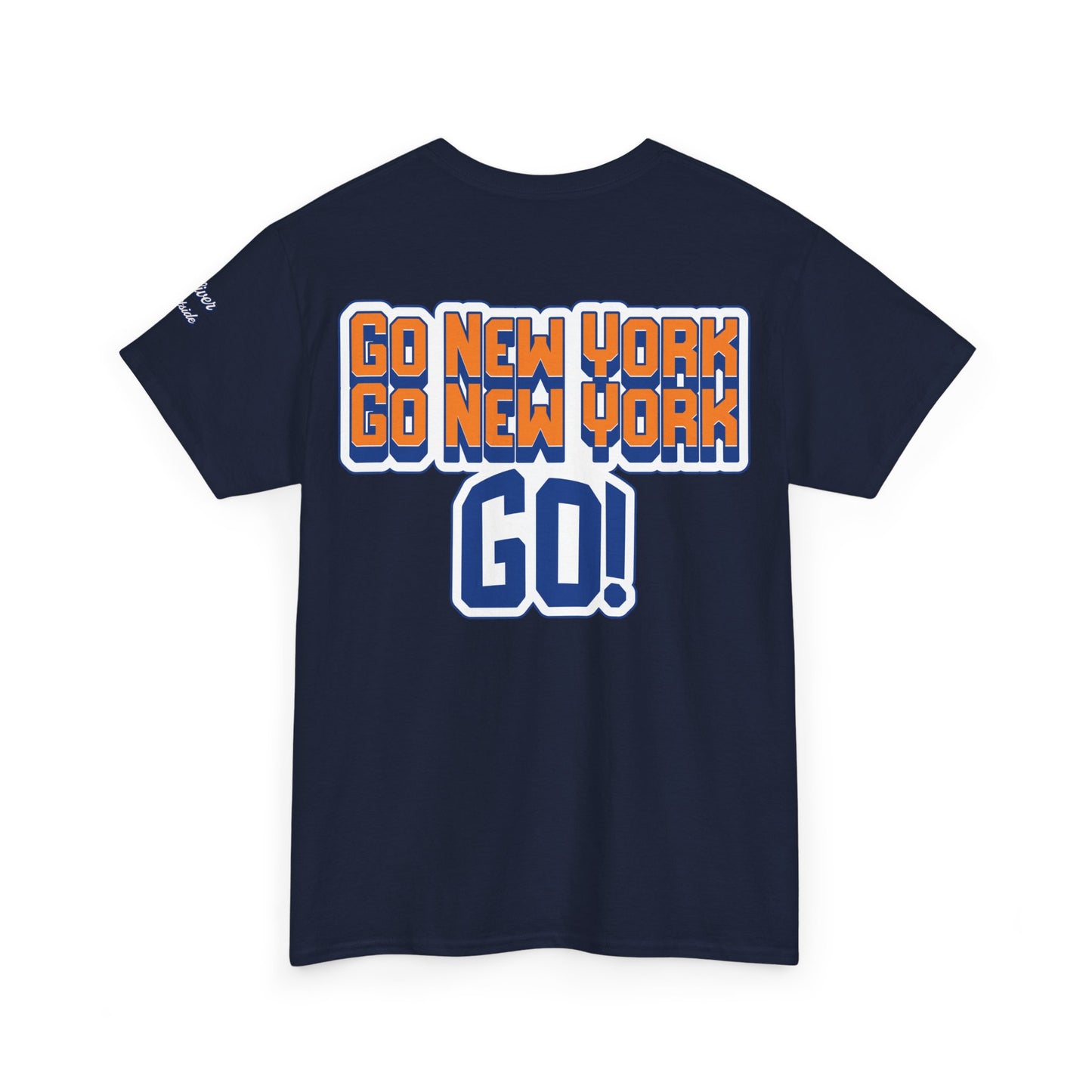 Oliver Outside Knicks Fan Tee – Courtside Energy Bear Style