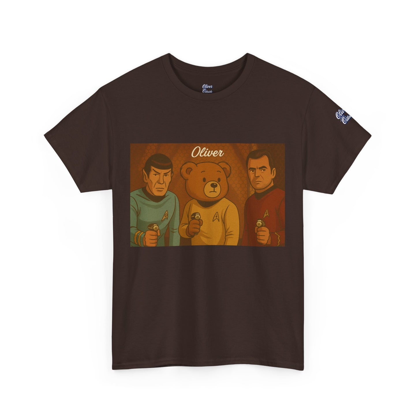 Oliver Outside Star Trek Parody Tee – Boldly Bear Where No One Has