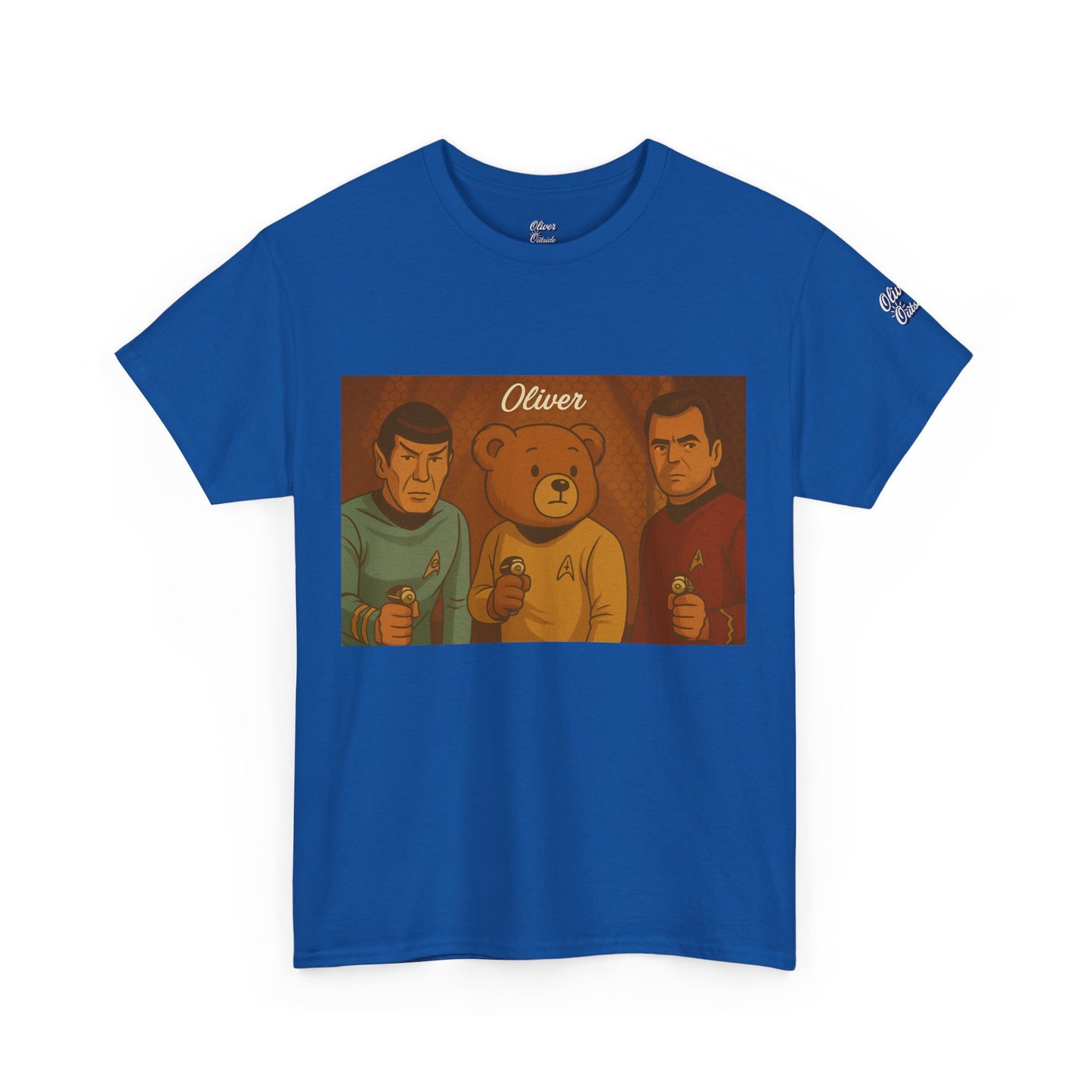 Oliver Outside Star Trek Parody Tee – Boldly Bear Where No One Has