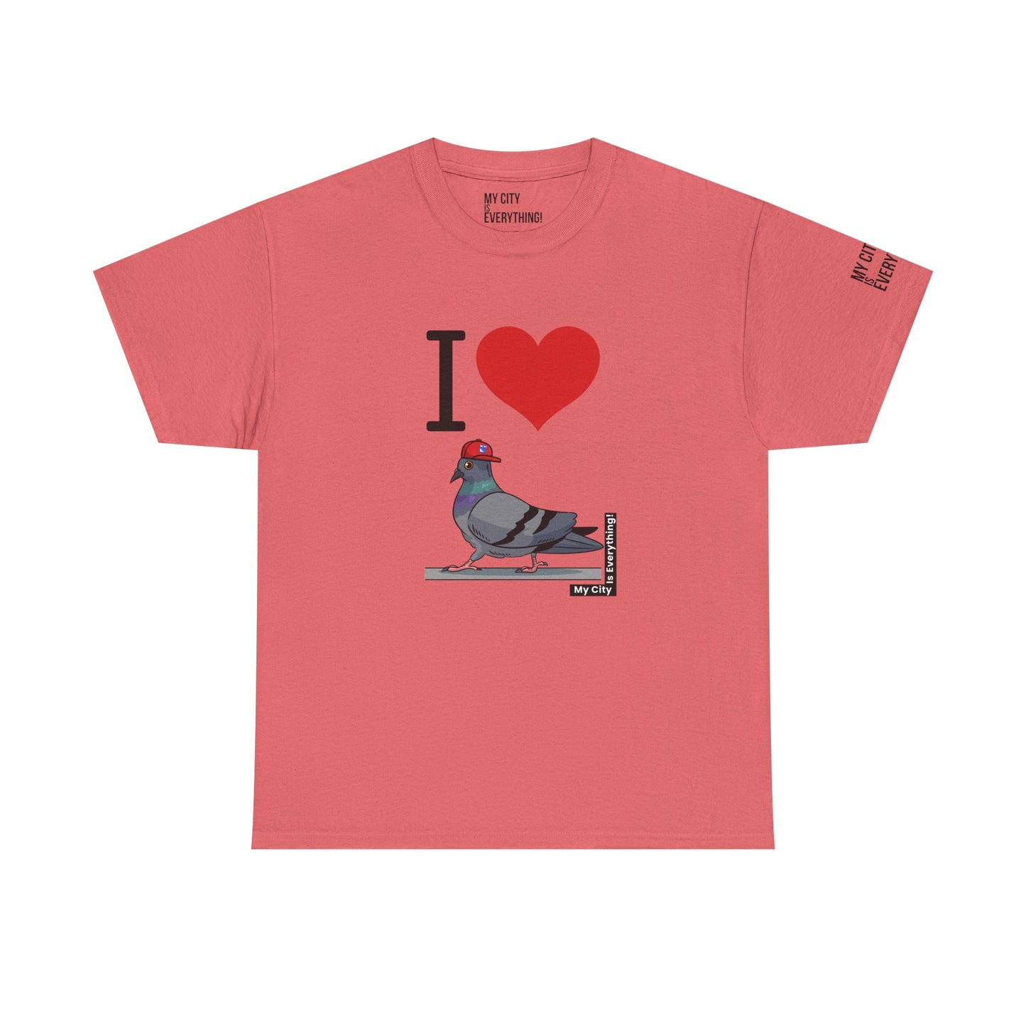 I ❤️ My City Pigeon Tee – Rangers Cap Edition | My City Is Everything!