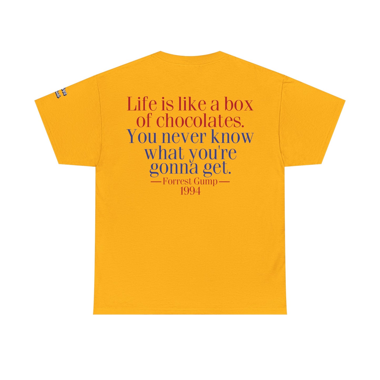 Oliver Outside Forrest Gump Parody Tee – Bench Time Classic