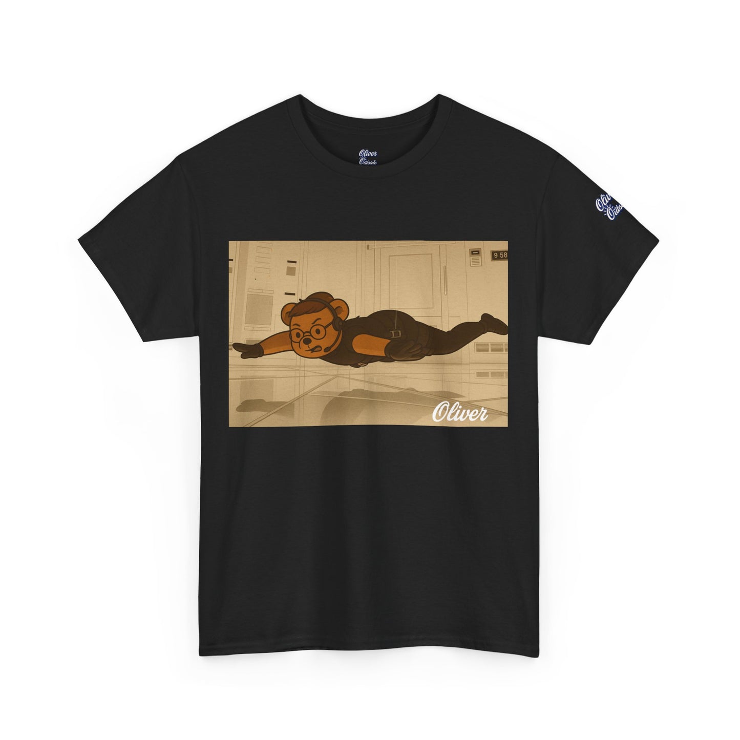 Oliver Outside Mission Impossible Parody Tee – Stealth Mode Bear
