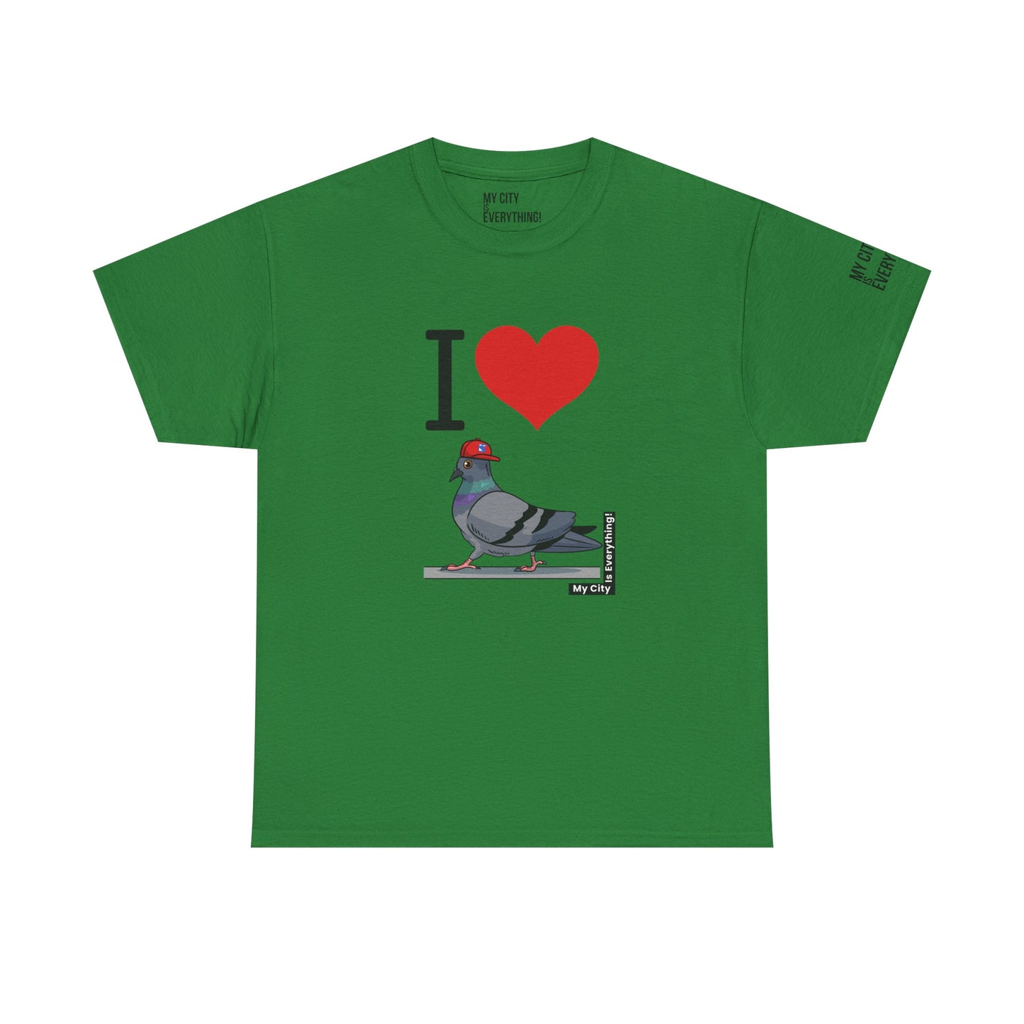 I ❤️ My City Pigeon Tee – Rangers Cap Edition | My City Is Everything!
