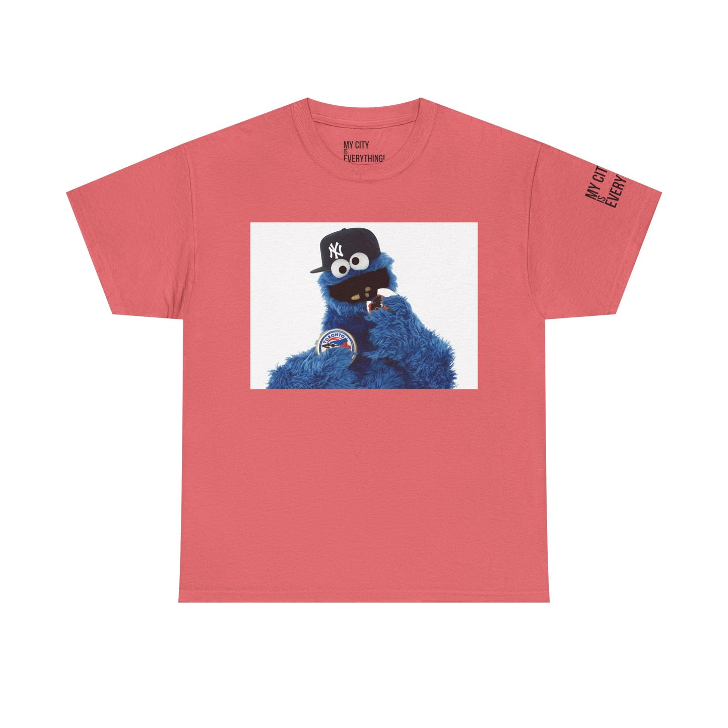 My City is Everything! NYC Cookie Monster Yankee Graphic T-Shirt – Streetwear Tee