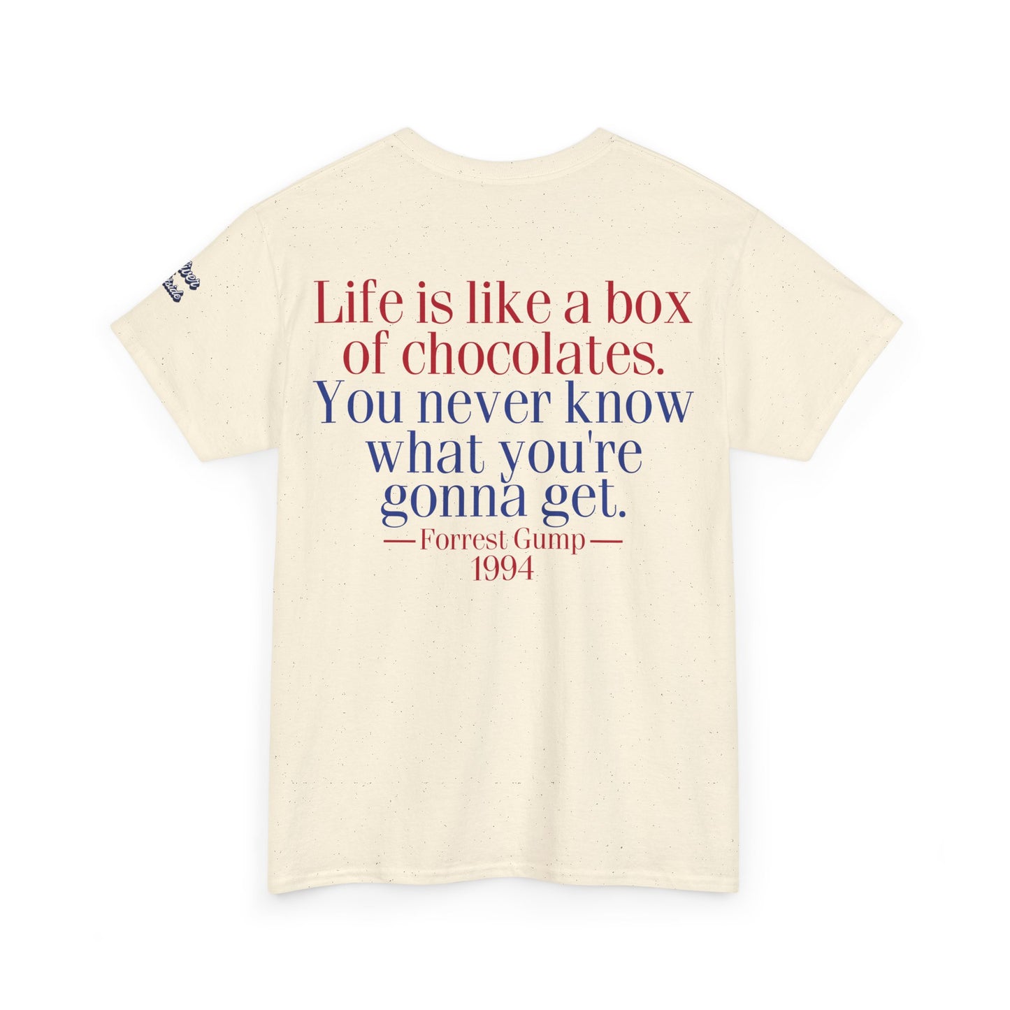 Oliver Outside Forrest Gump Parody Tee – Bench Time Classic