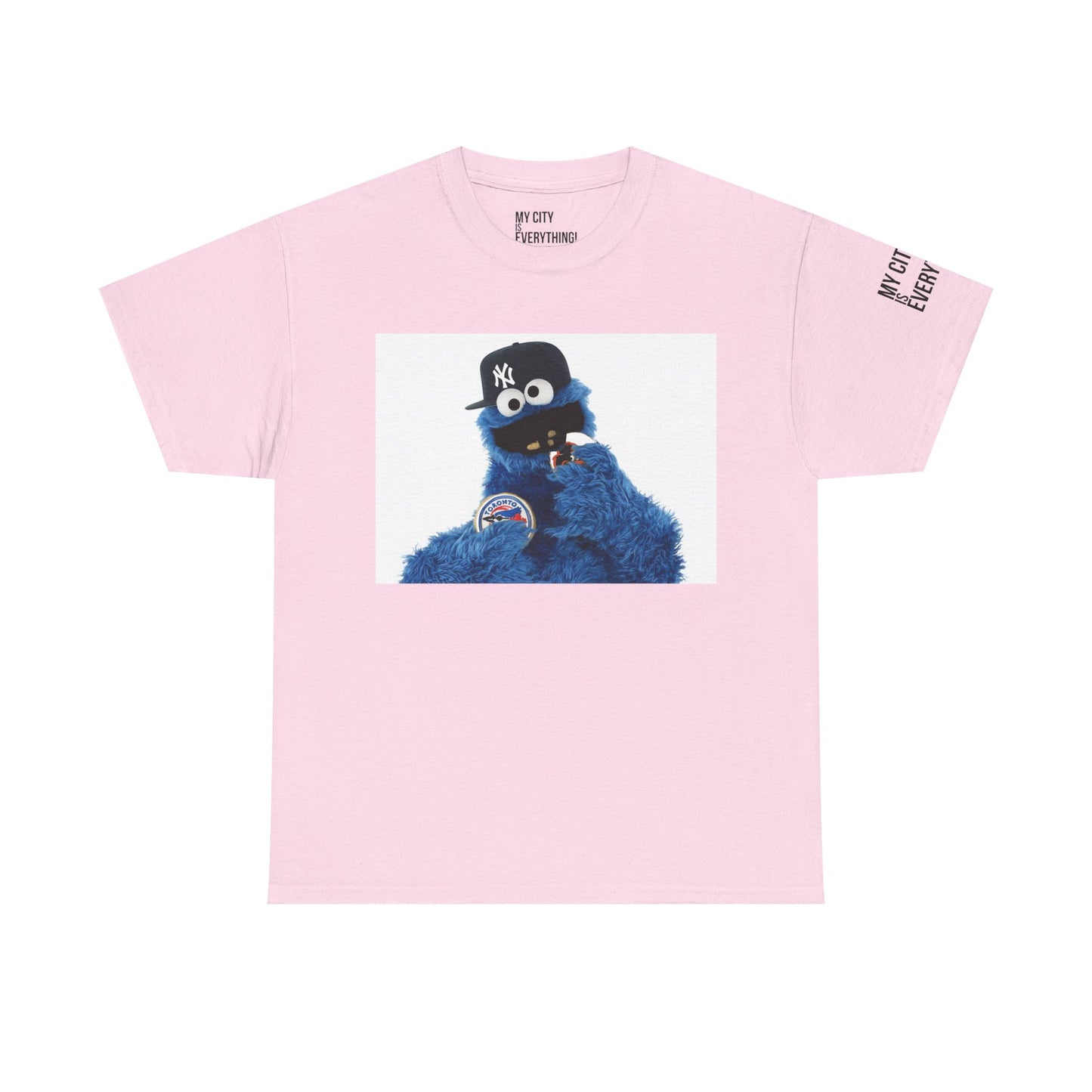 My City is Everything! NYC Cookie Monster Yankee Graphic T-Shirt – Streetwear Tee