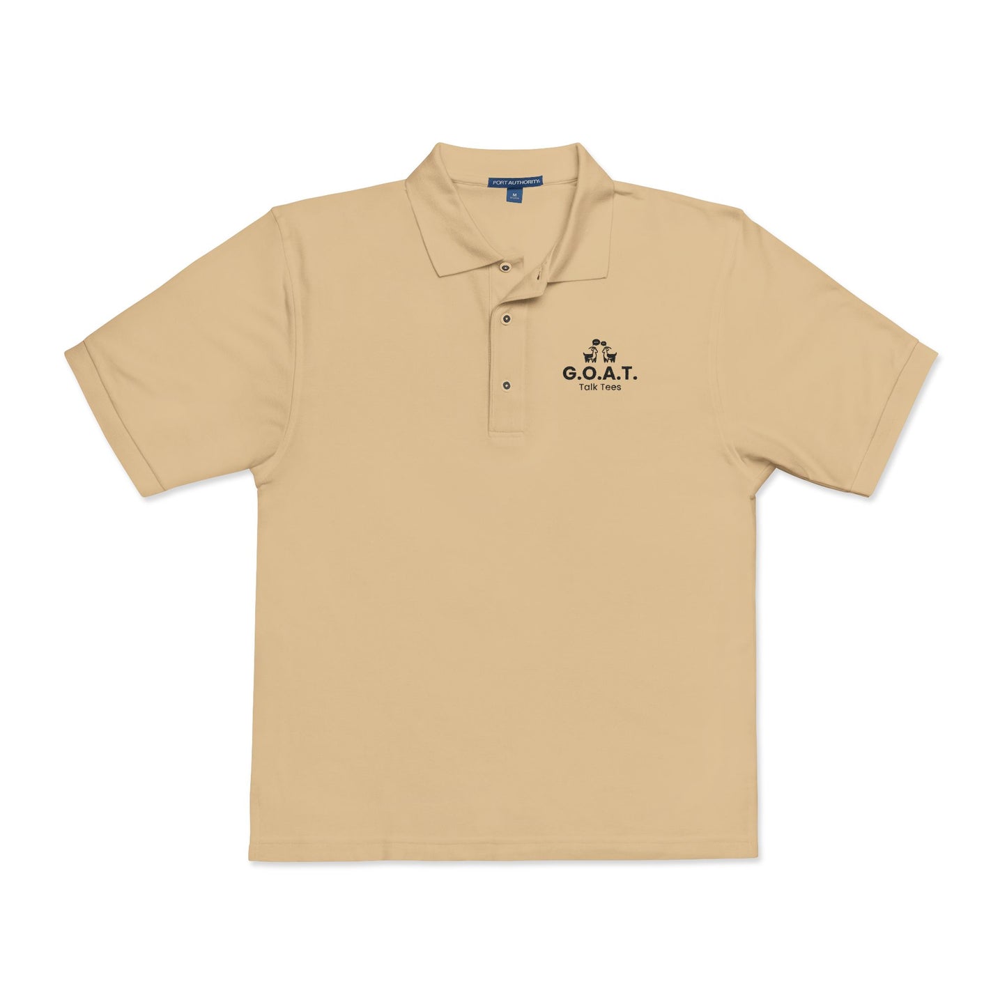 G.O.A.T. Talk Tees Embroidered Logo Polo – Clean & Classic Fit
