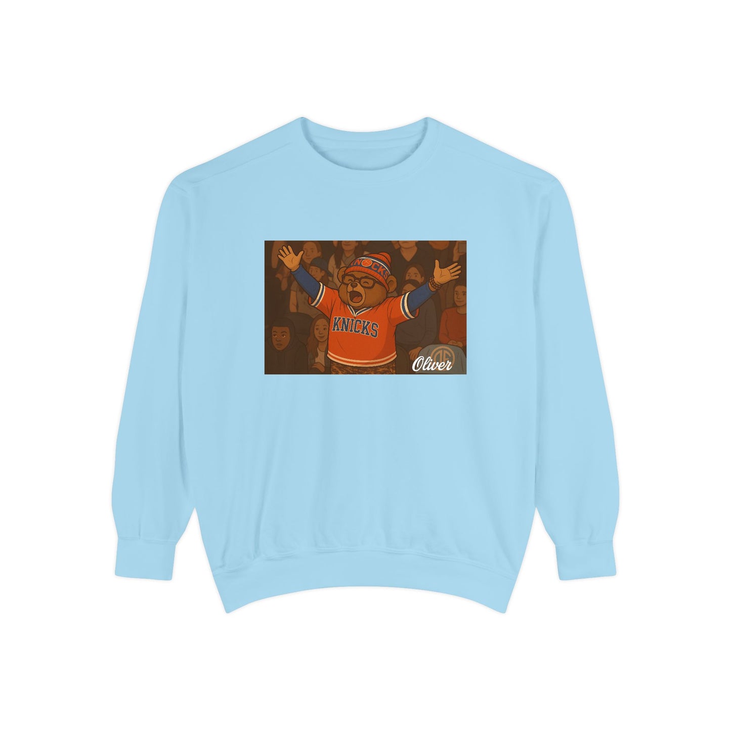 Oliver Outside Knicks Fan Crewneck – NYC Spirit in Every Stitch
