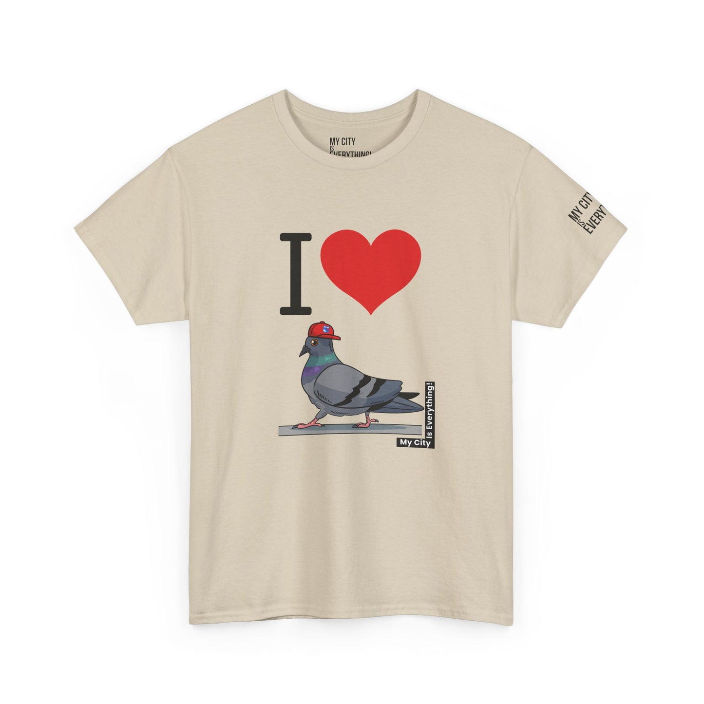 I ❤️ My City Pigeon Tee – Rangers Cap Edition | My City Is Everything!