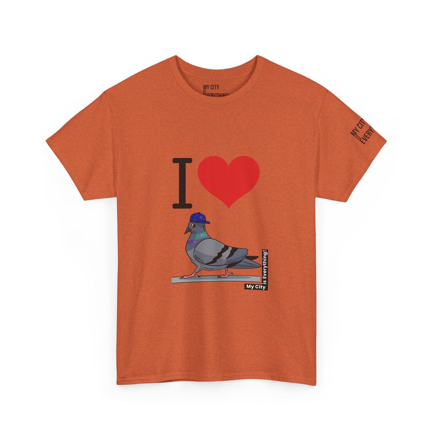 I ❤️ My City Pigeon Tee – Mets Blue Cap Edition | My City Is Everything!