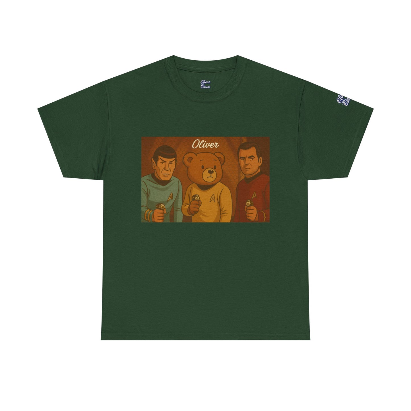 Oliver Outside Star Trek Parody Tee – Boldly Bear Where No One Has