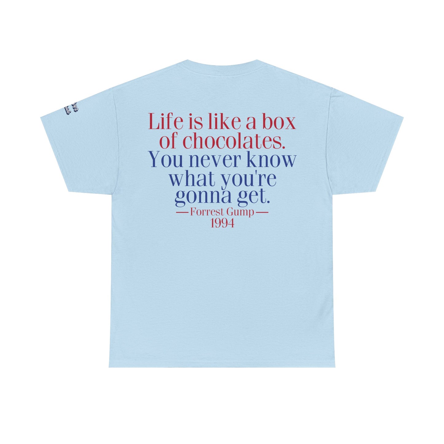 Oliver Outside Forrest Gump Parody Tee – Bench Time Classic