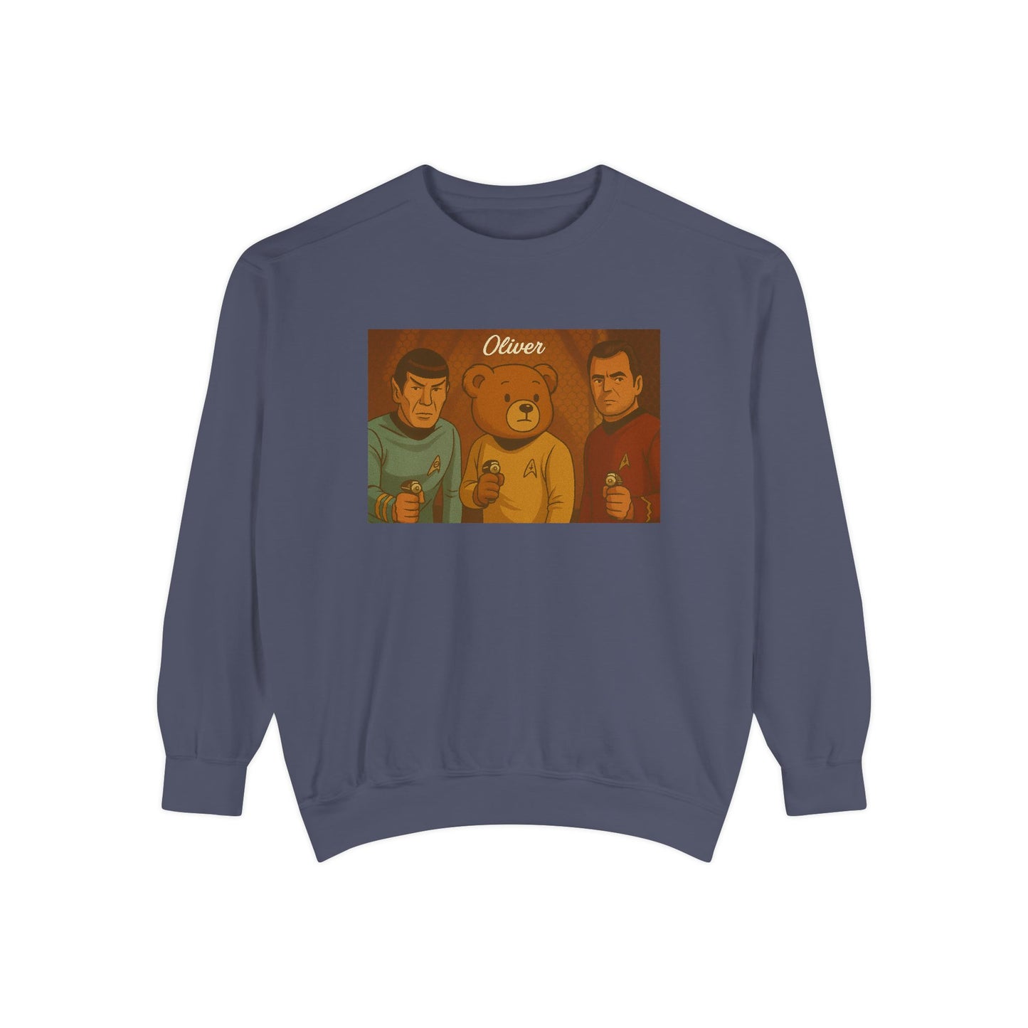 Oliver Outside Star Trek Crewneck – Beam Up Cozy Bear Style