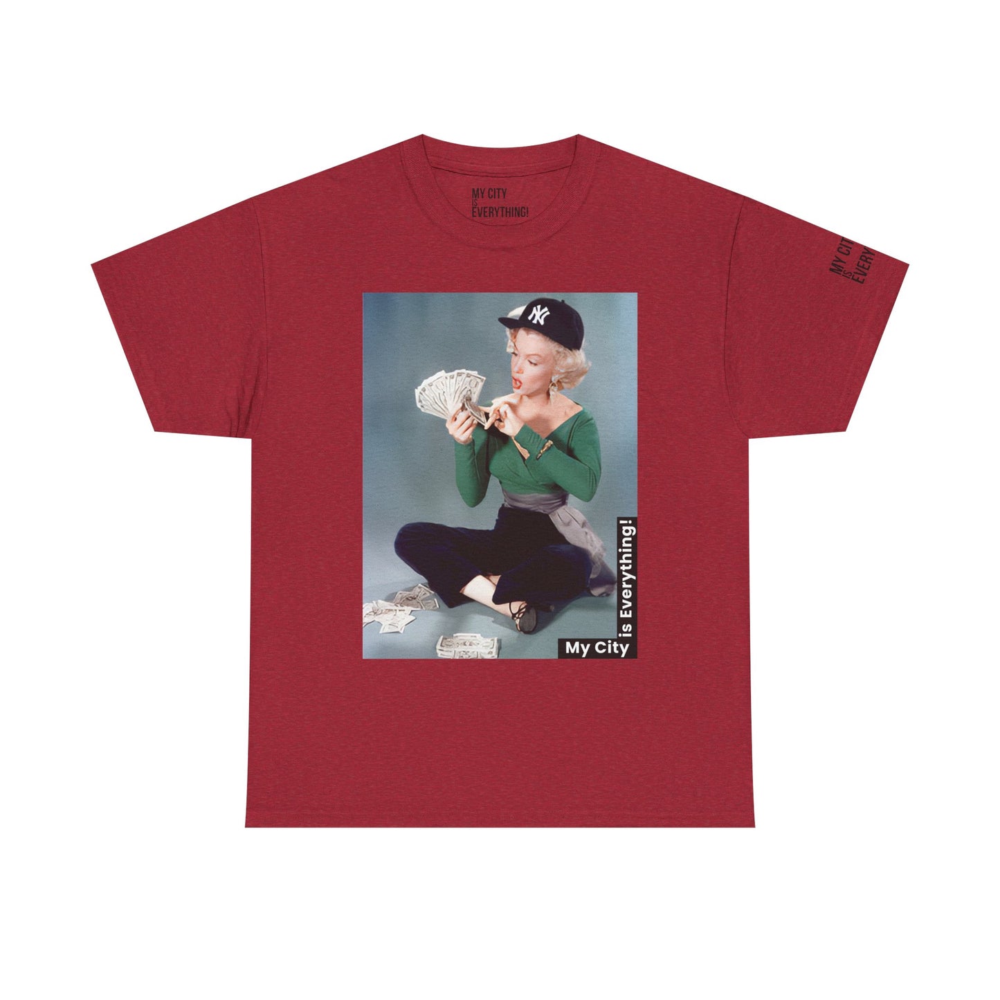 Marilyn x Money x Yankees Tee – Vintage Icon Remix | My City Is Everything!