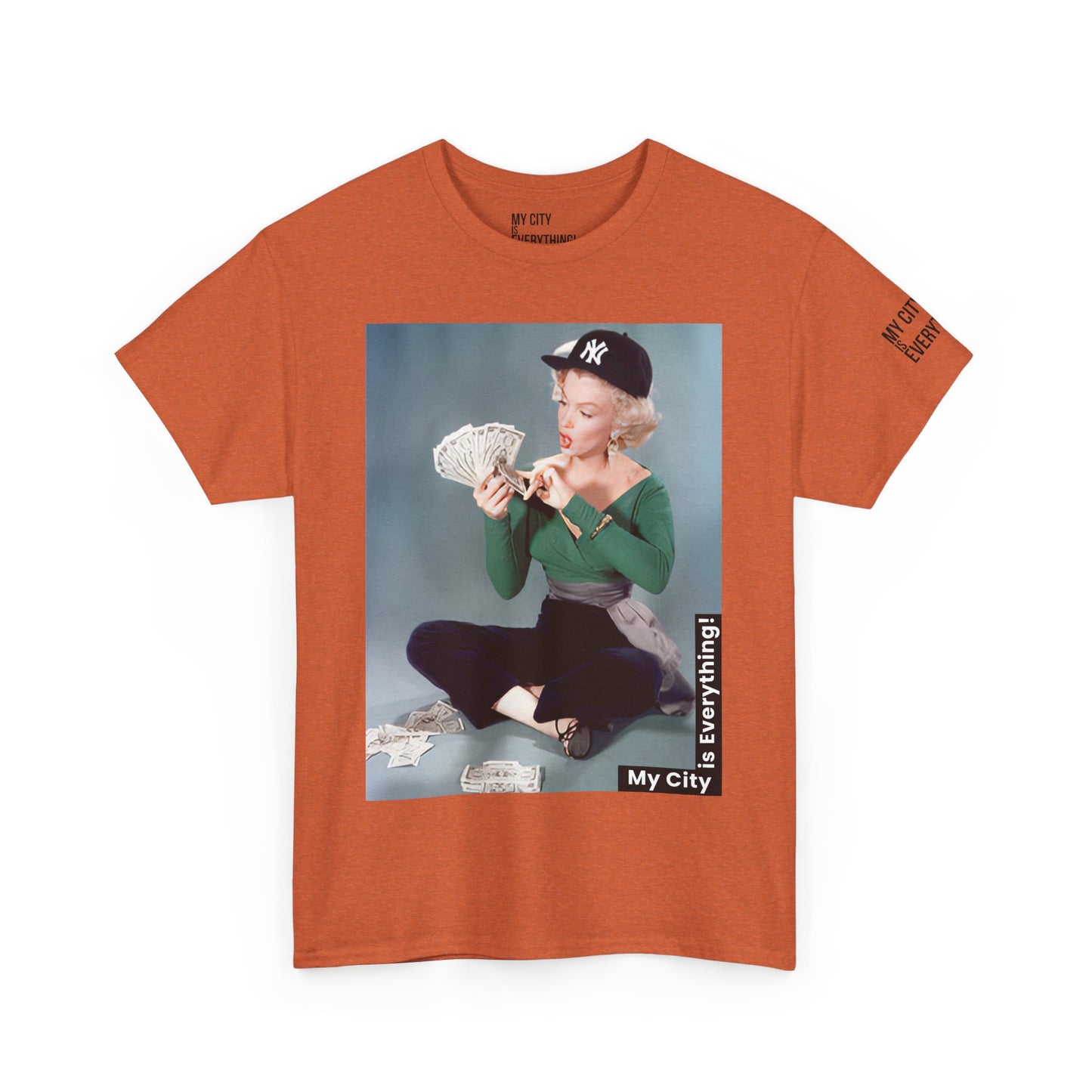 Marilyn x Money x Yankees Tee – Vintage Icon Remix | My City Is Everything!