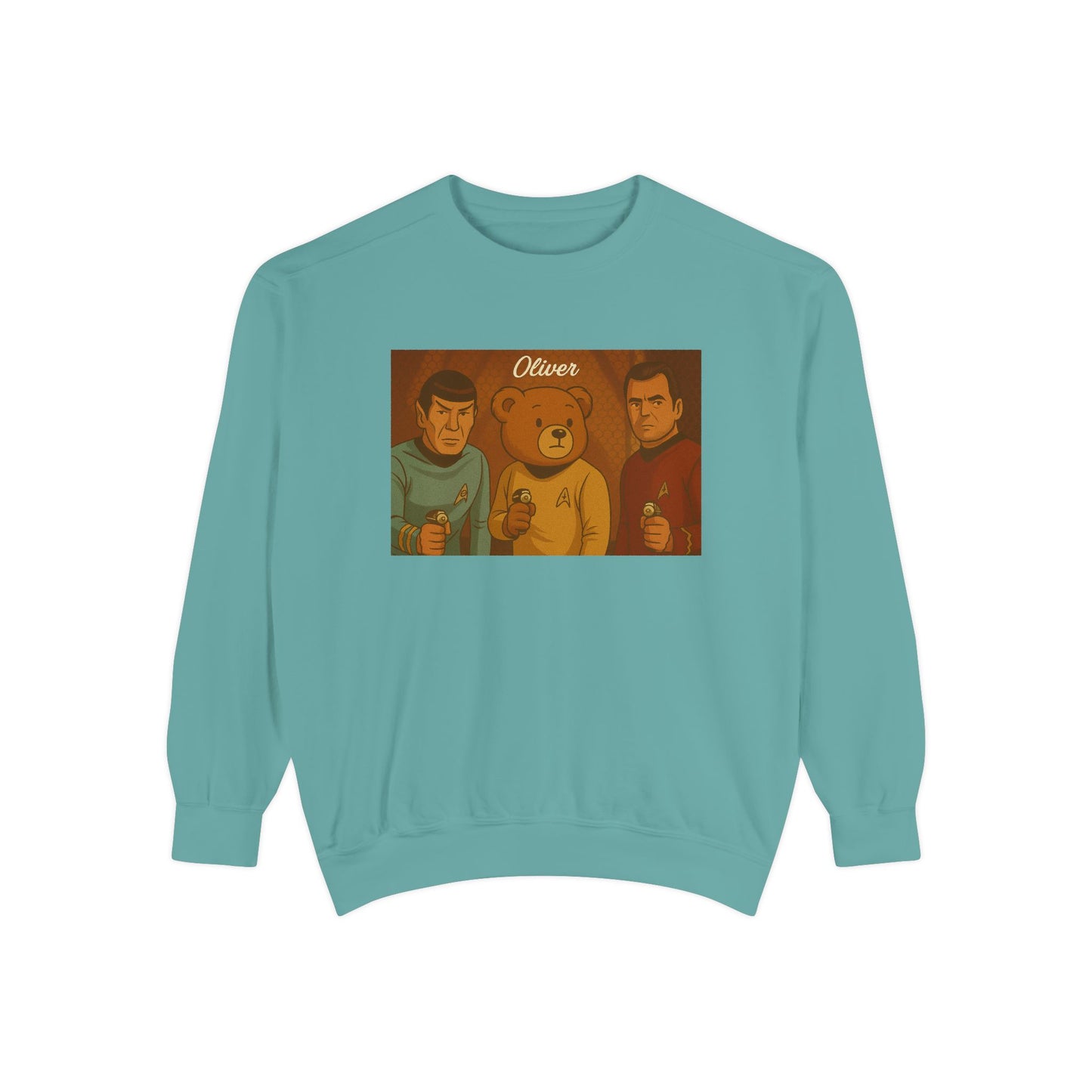 Oliver Outside Star Trek Crewneck – Beam Up Cozy Bear Style