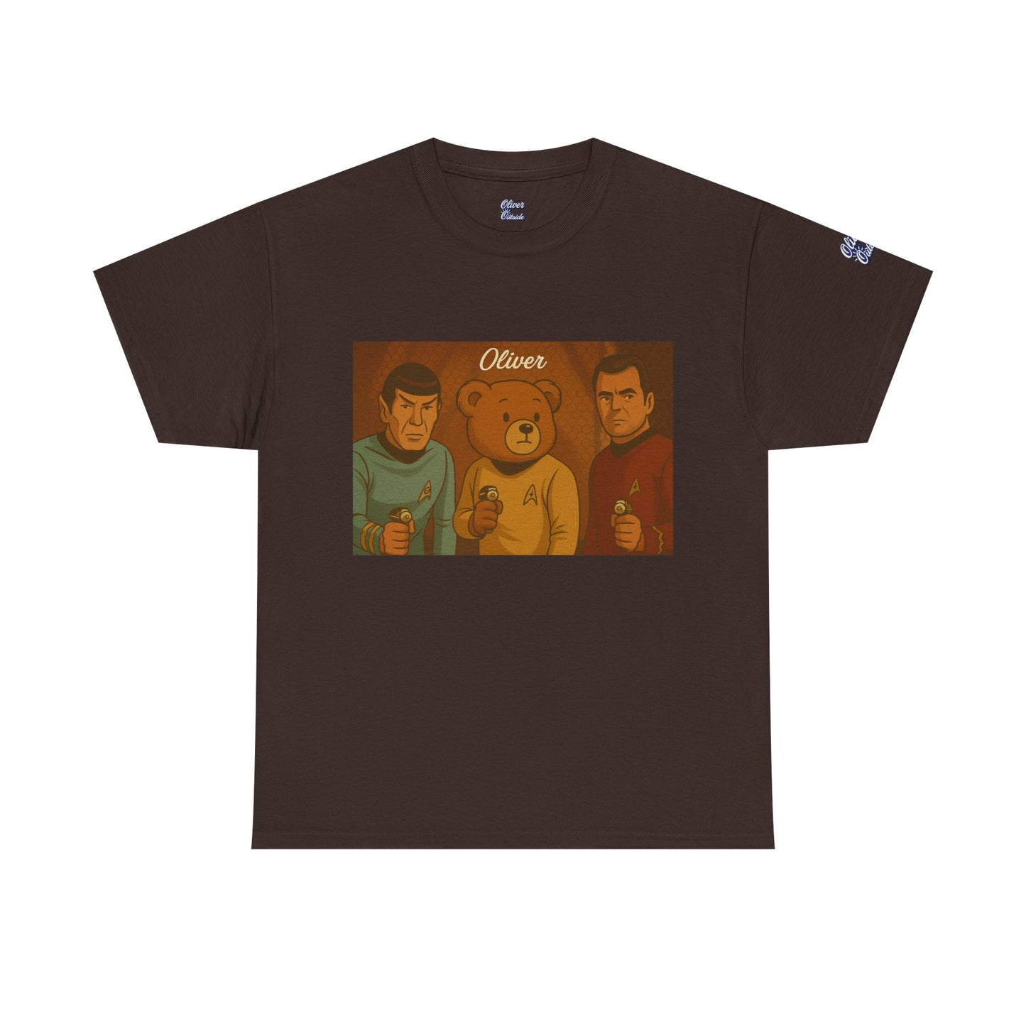 Oliver Outside Star Trek Parody Tee – Boldly Bear Where No One Has