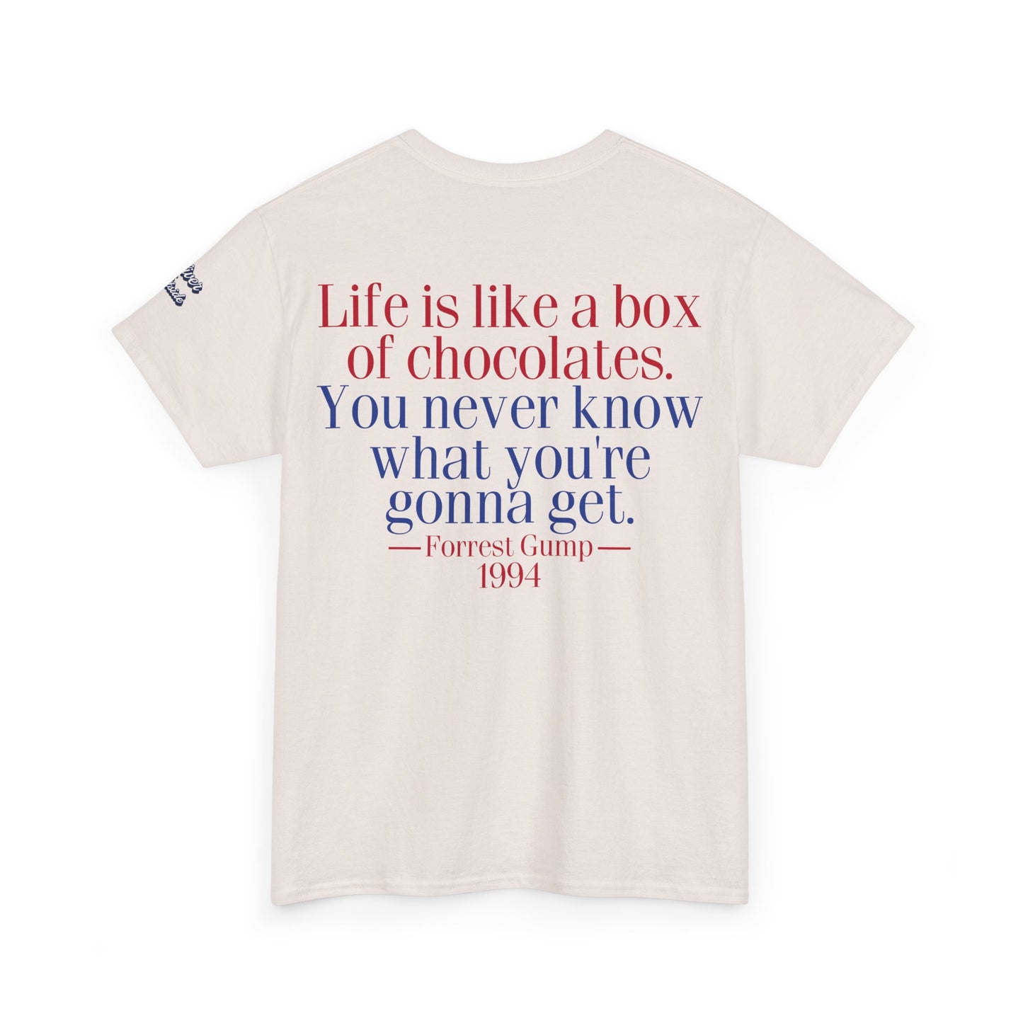 Oliver Outside Forrest Gump Parody Tee – Bench Time Classic