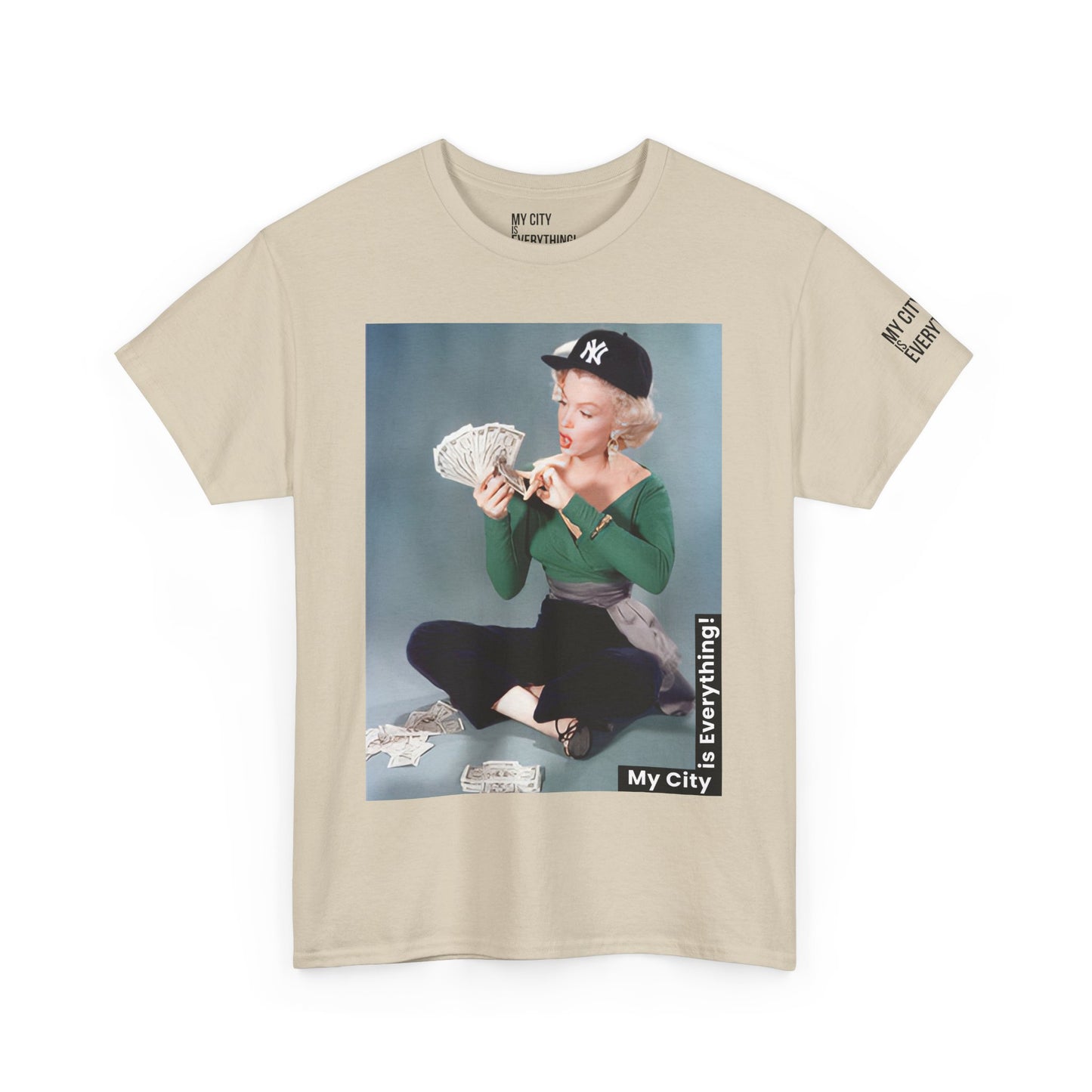 Marilyn x Money x Yankees Tee – Vintage Icon Remix | My City Is Everything!