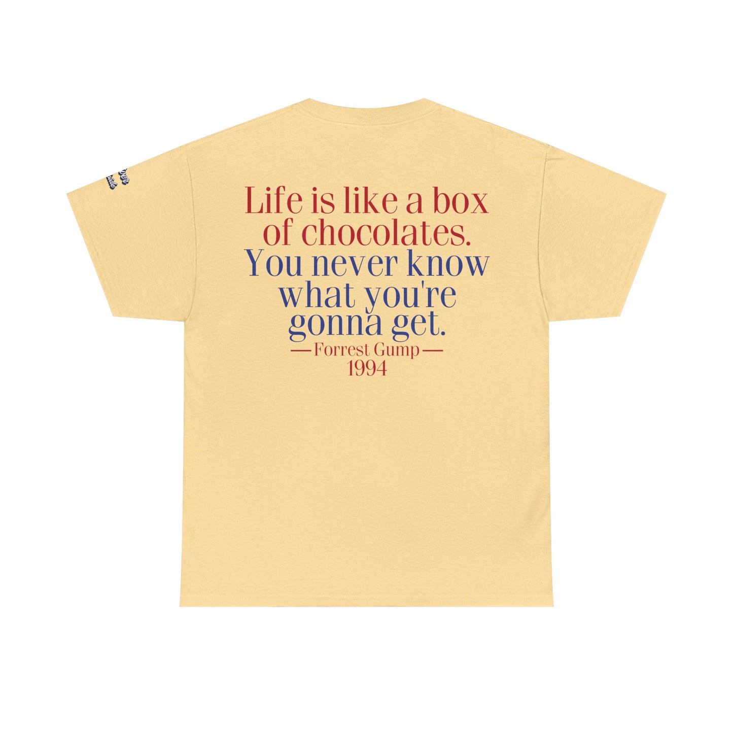 Oliver Outside Forrest Gump Parody Tee – Bench Time Classic