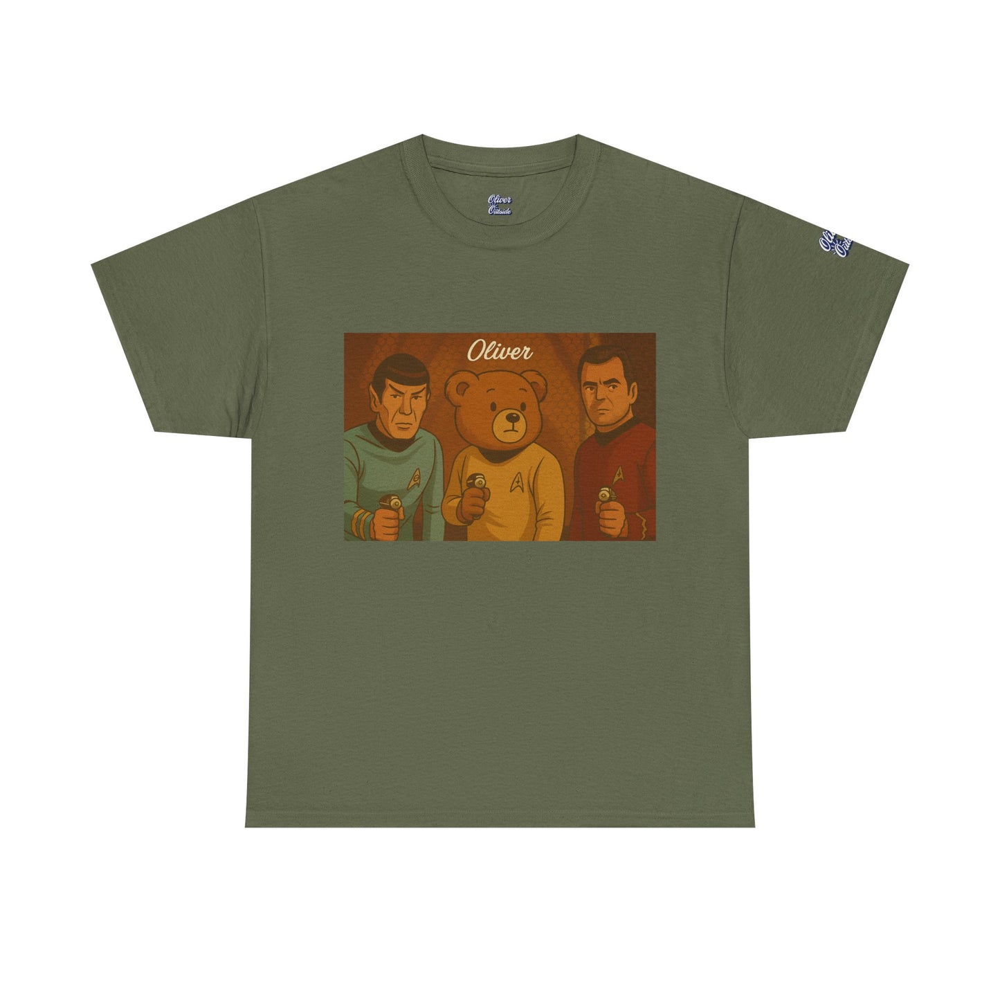 Oliver Outside Star Trek Parody Tee – Boldly Bear Where No One Has