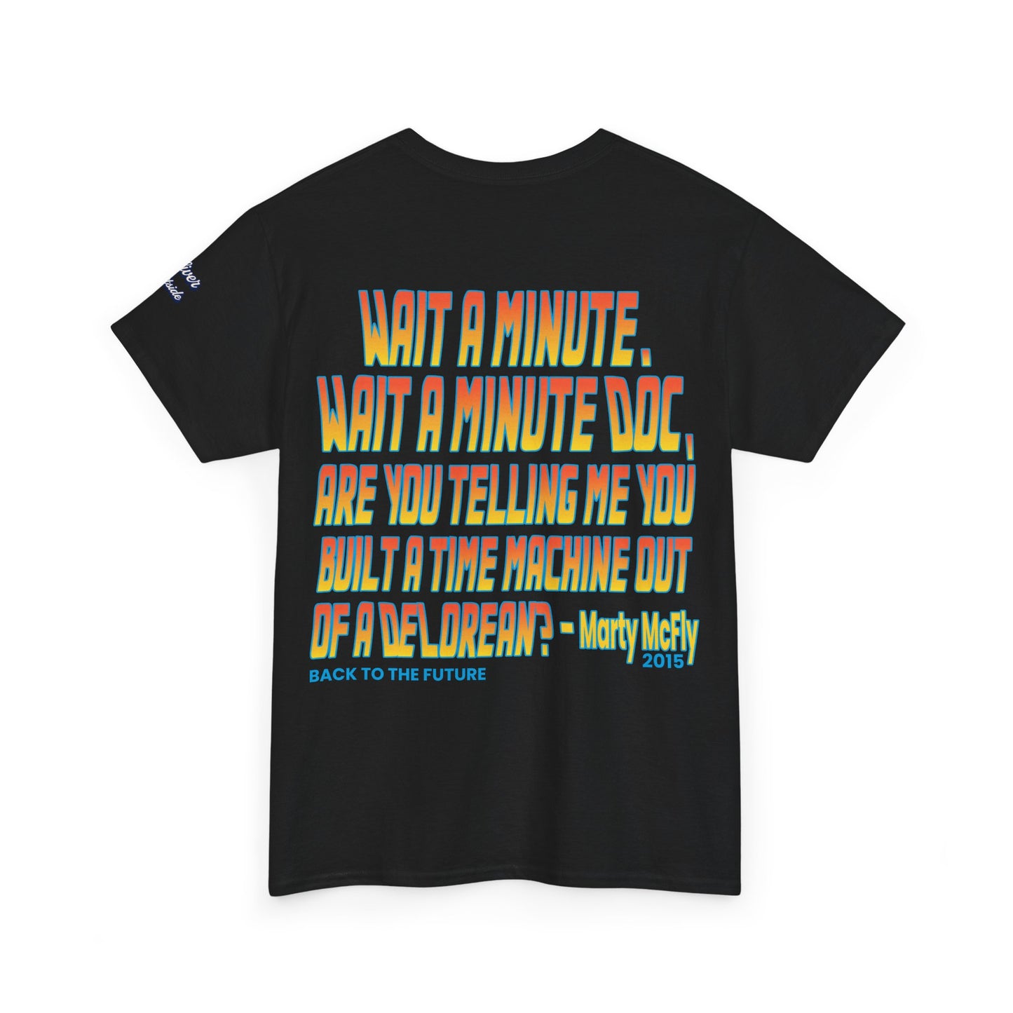 Oliver Outside Back to the Future Parody Tee – Retro Bear Style