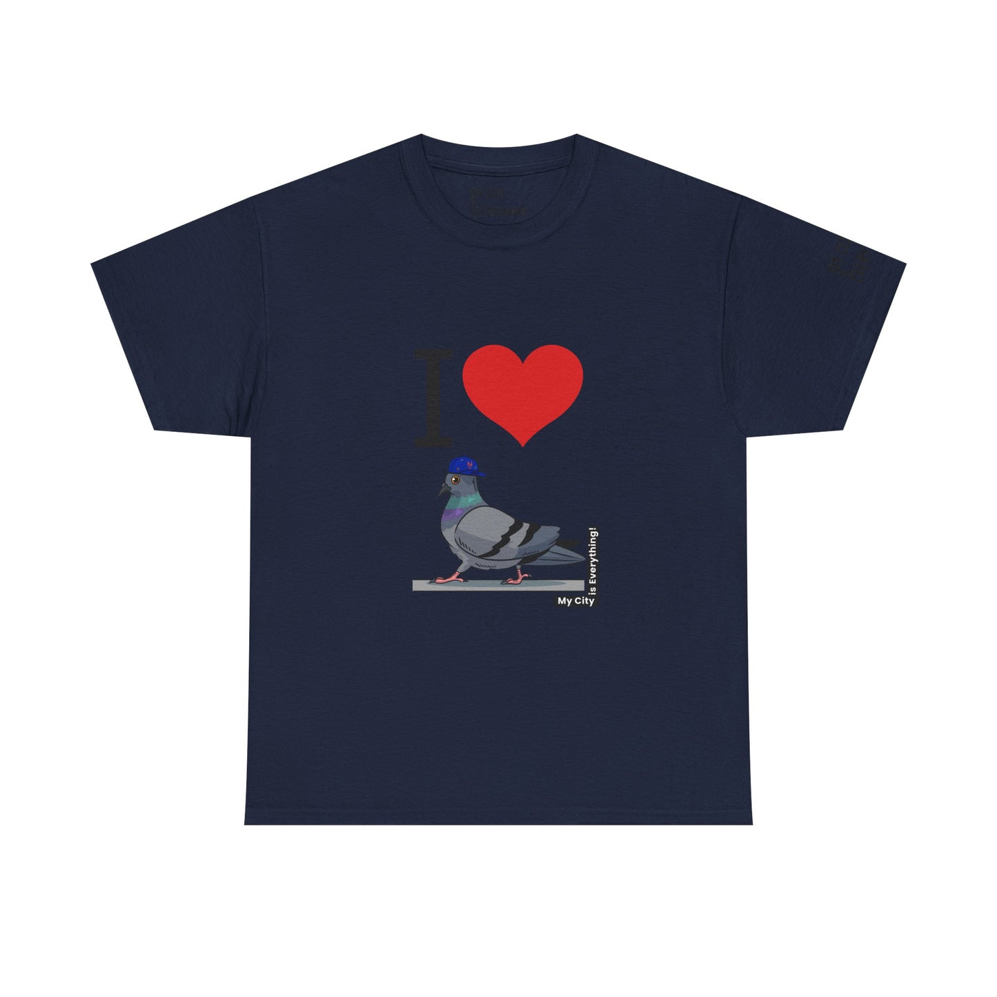 I ❤️ My City Pigeon Tee – Mets Blue Cap Edition | My City Is Everything!