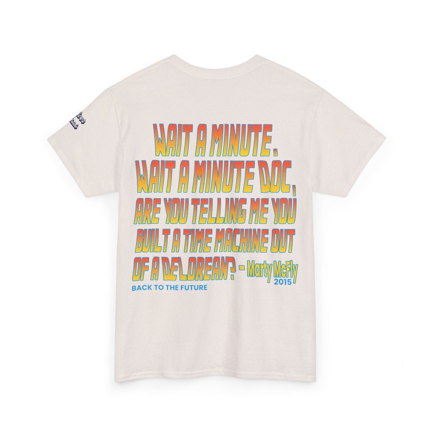 Oliver Outside Back to the Future Parody Tee – Retro Bear Style