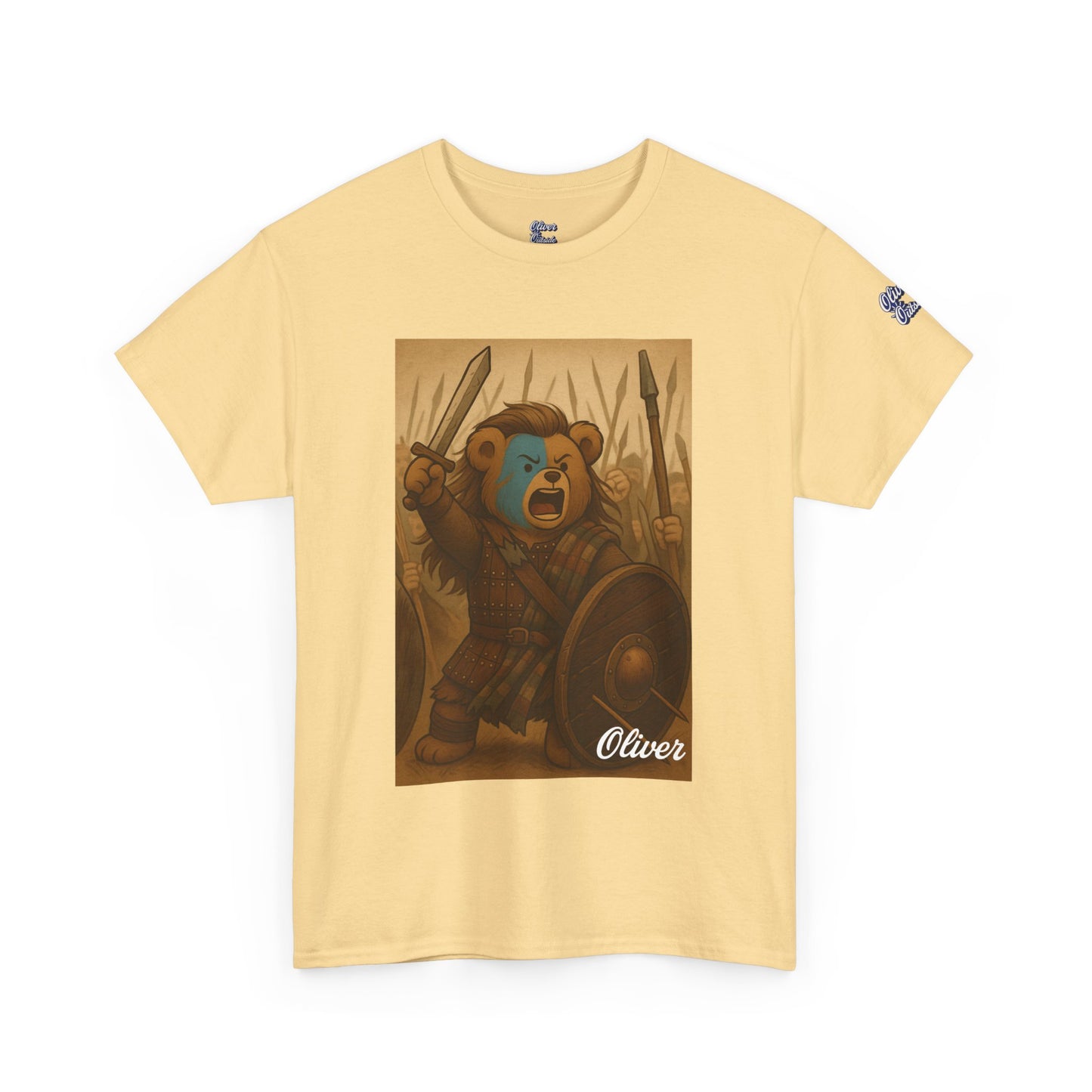 Oliver Outside Braveheart Parody Tee – Freedom Roar Bear