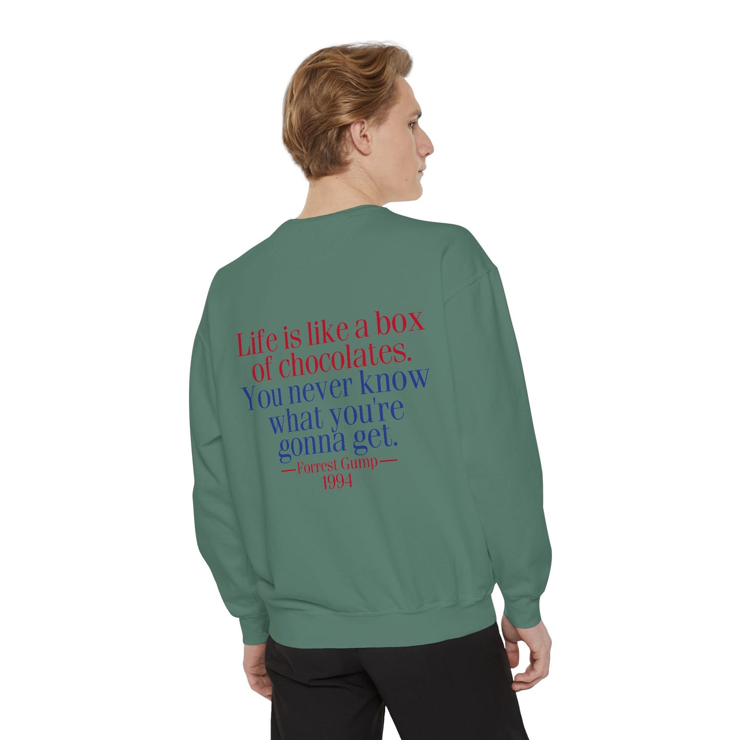 Oliver Outside Forrest Gump Parody Crewneck – Life is Bear-tiful