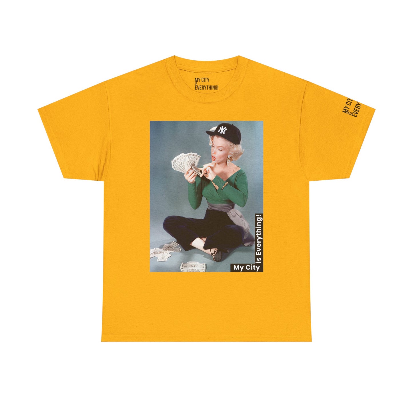 Marilyn x Money x Yankees Tee – Vintage Icon Remix | My City Is Everything!
