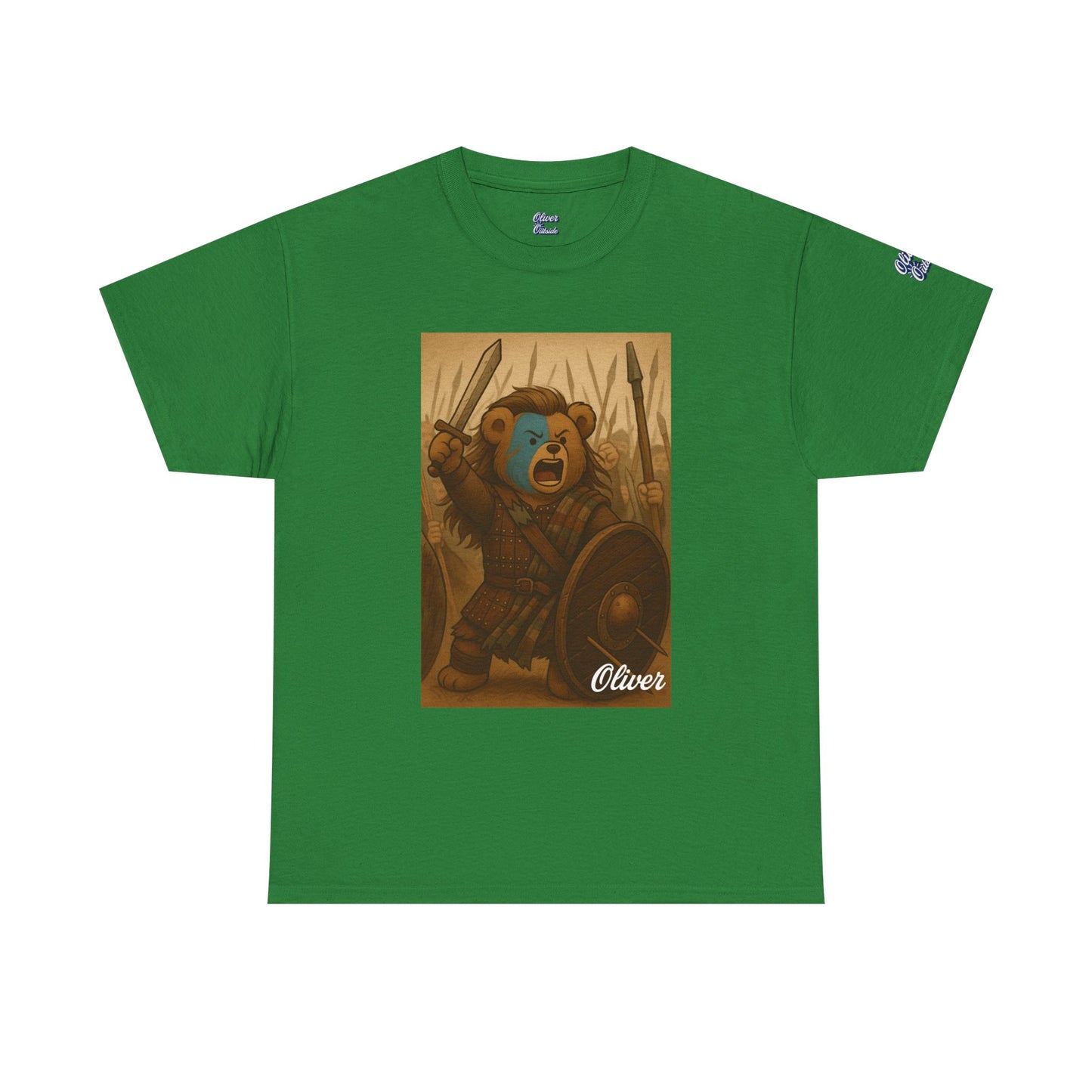 Oliver Outside Braveheart Parody Tee – Freedom Roar Bear