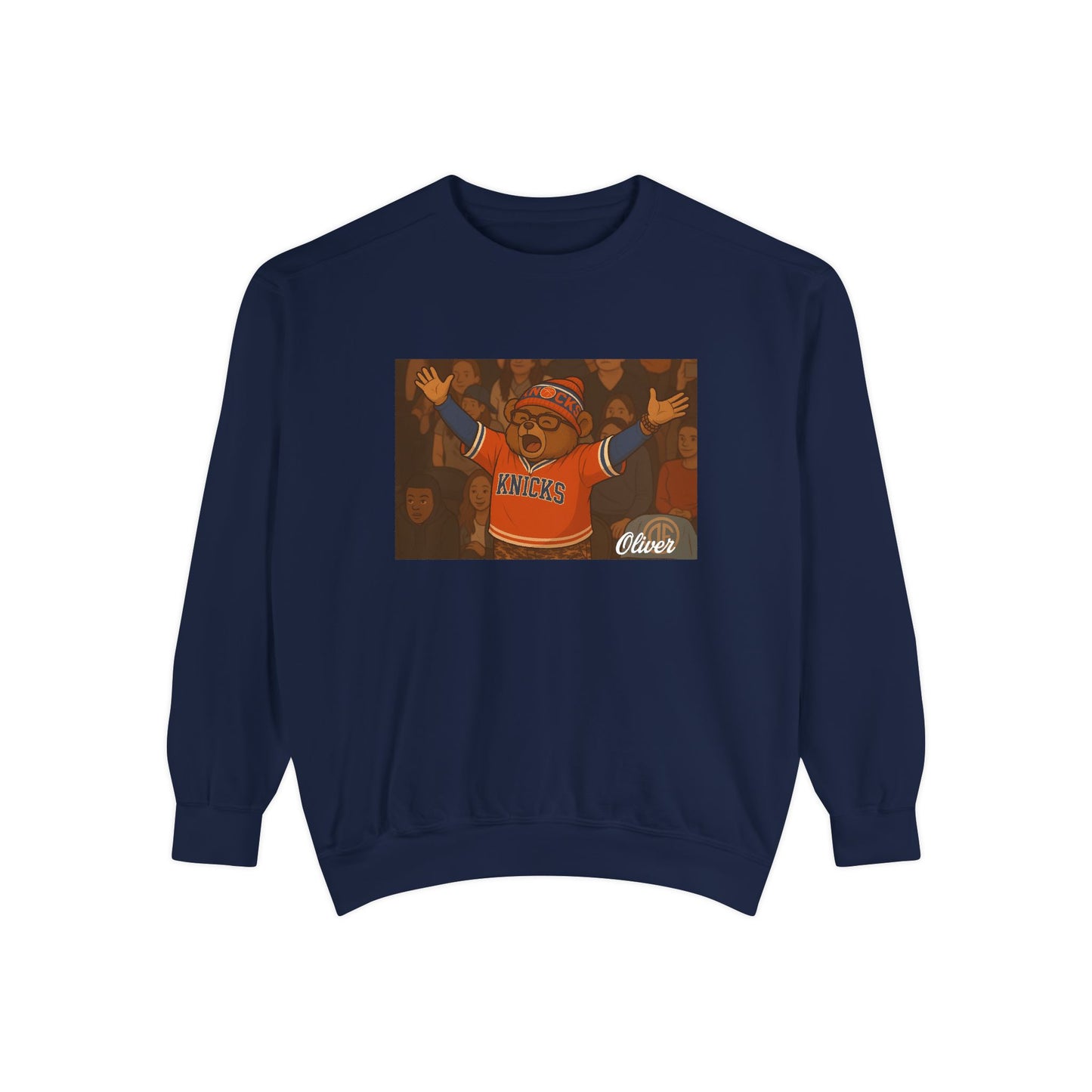 Oliver Outside Knicks Fan Crewneck – NYC Spirit in Every Stitch