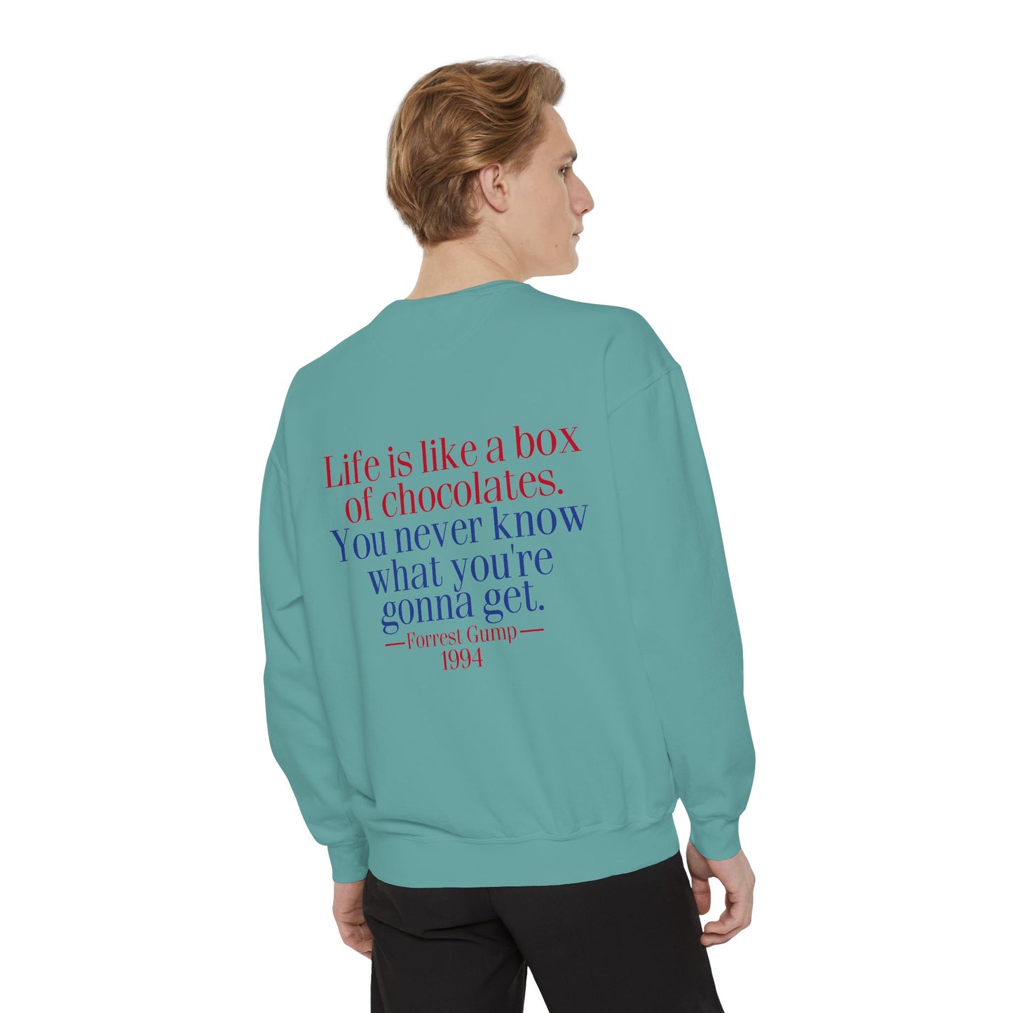 Oliver Outside Forrest Gump Parody Crewneck – Life is Bear-tiful