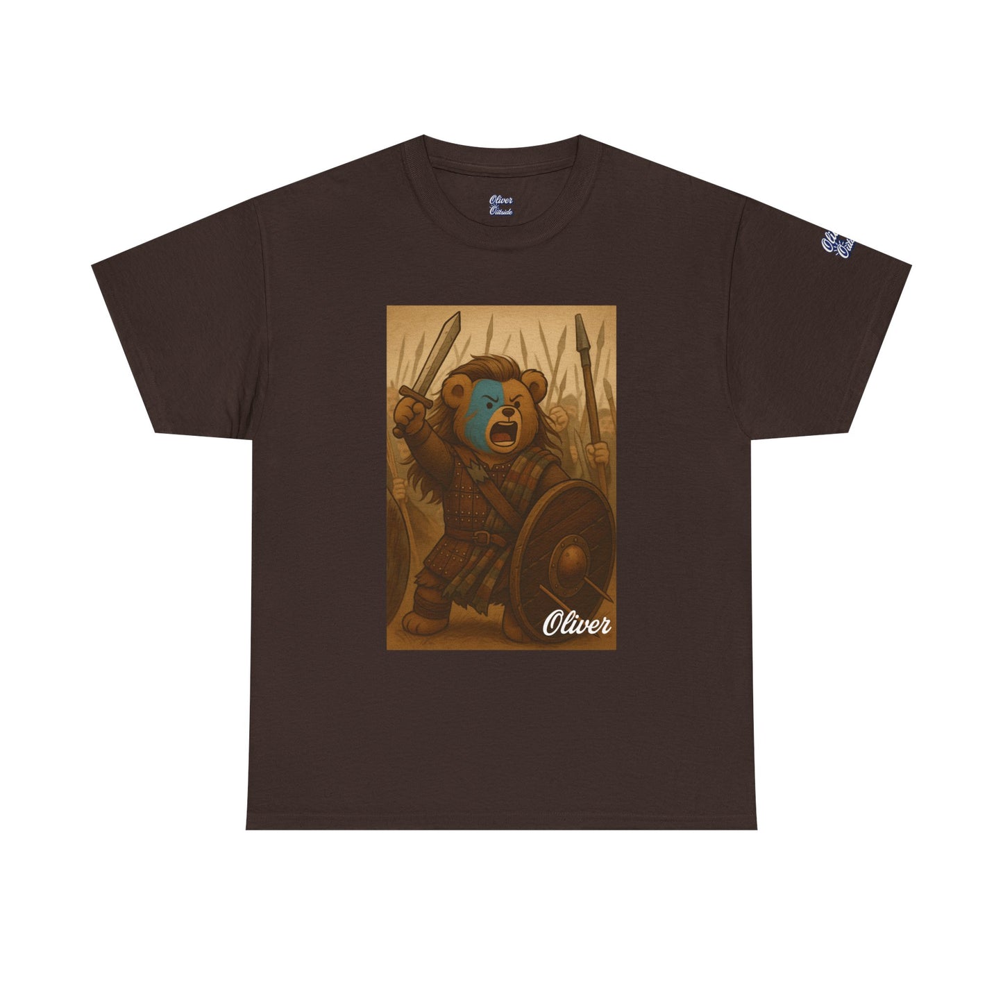 Oliver Outside Braveheart Parody Tee – Freedom Roar Bear