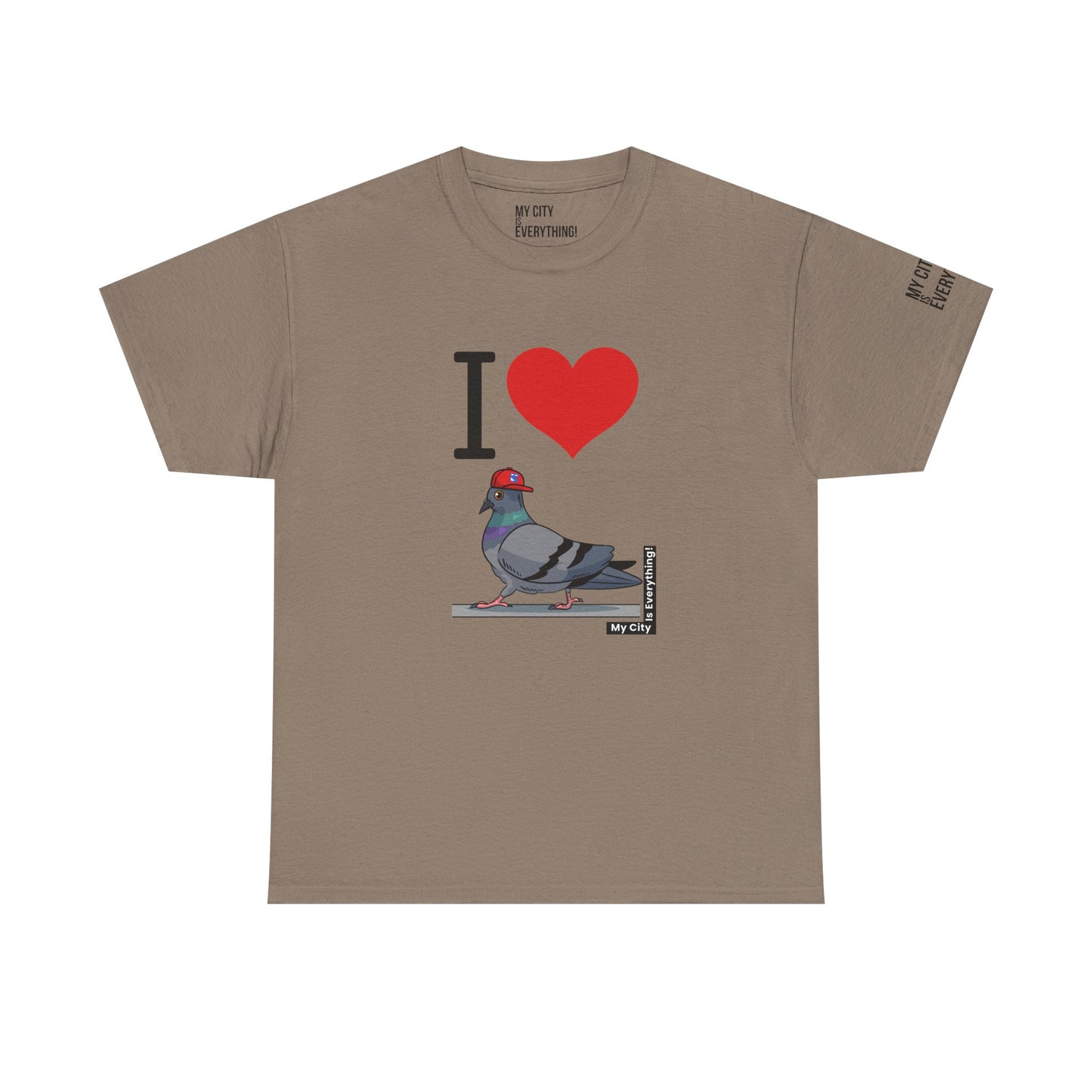 I ❤️ My City Pigeon Tee – Rangers Cap Edition | My City Is Everything!