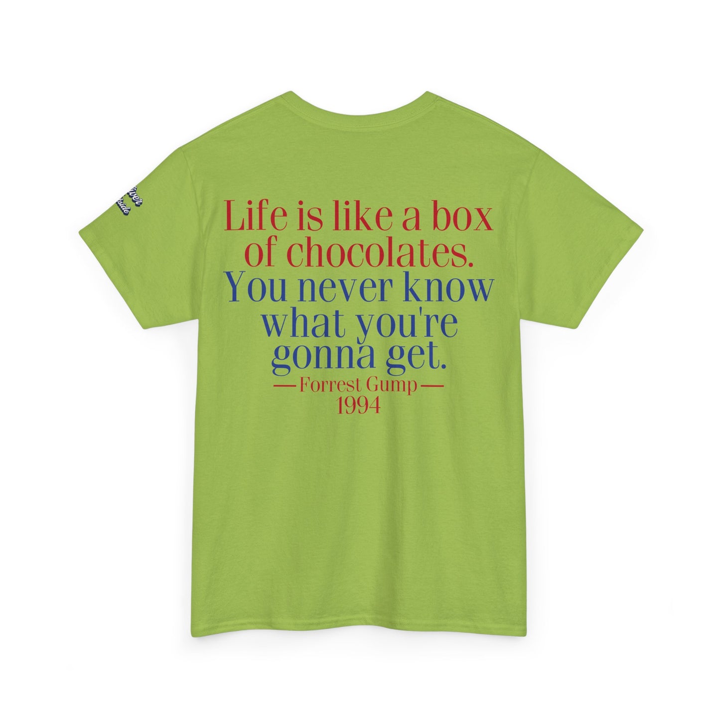 Oliver Outside Forrest Gump Parody Tee – Bench Time Classic