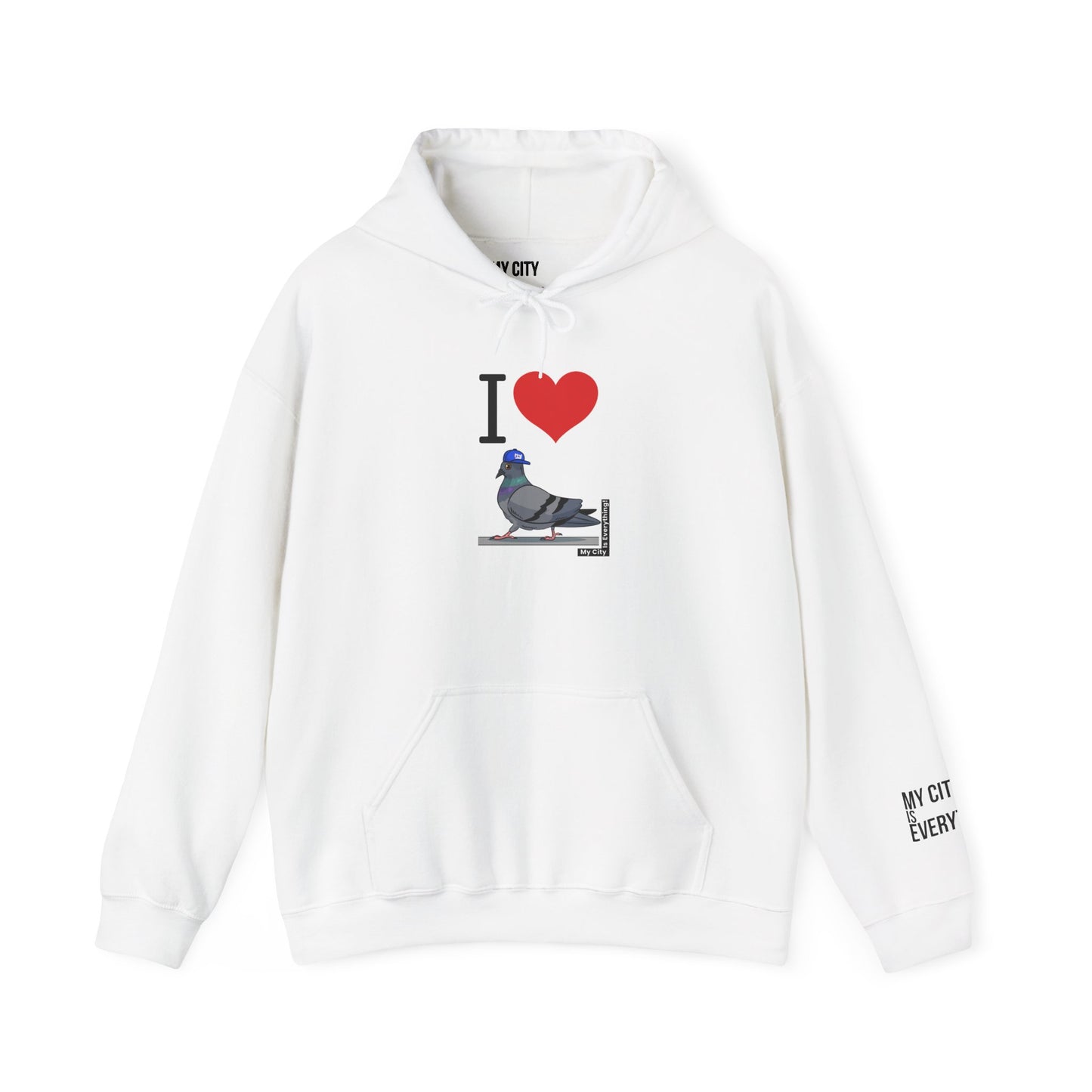 I Love My Giants Pigeon Hoodie – Streetwise Urban Drop by My City Is Everything!