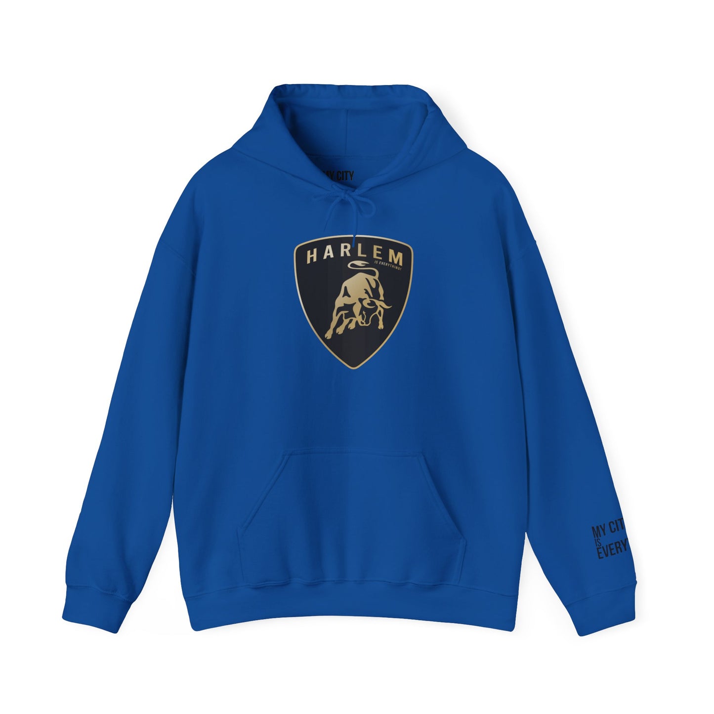 Harlem Lambo Bull Emblem Hoodie | My City Is Everything Streetwear