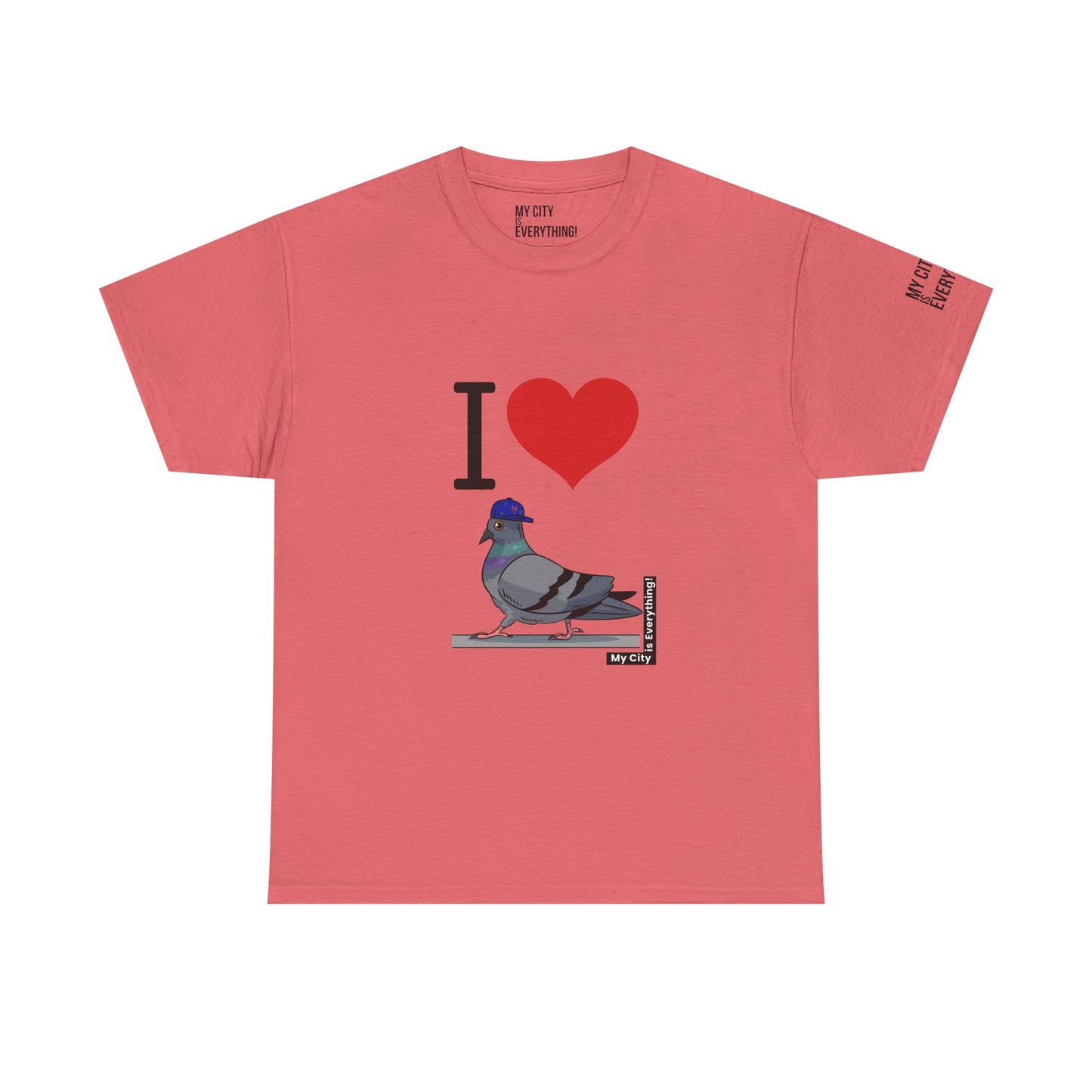 I ❤️ My City Pigeon Tee – Mets Blue Cap Edition | My City Is Everything!