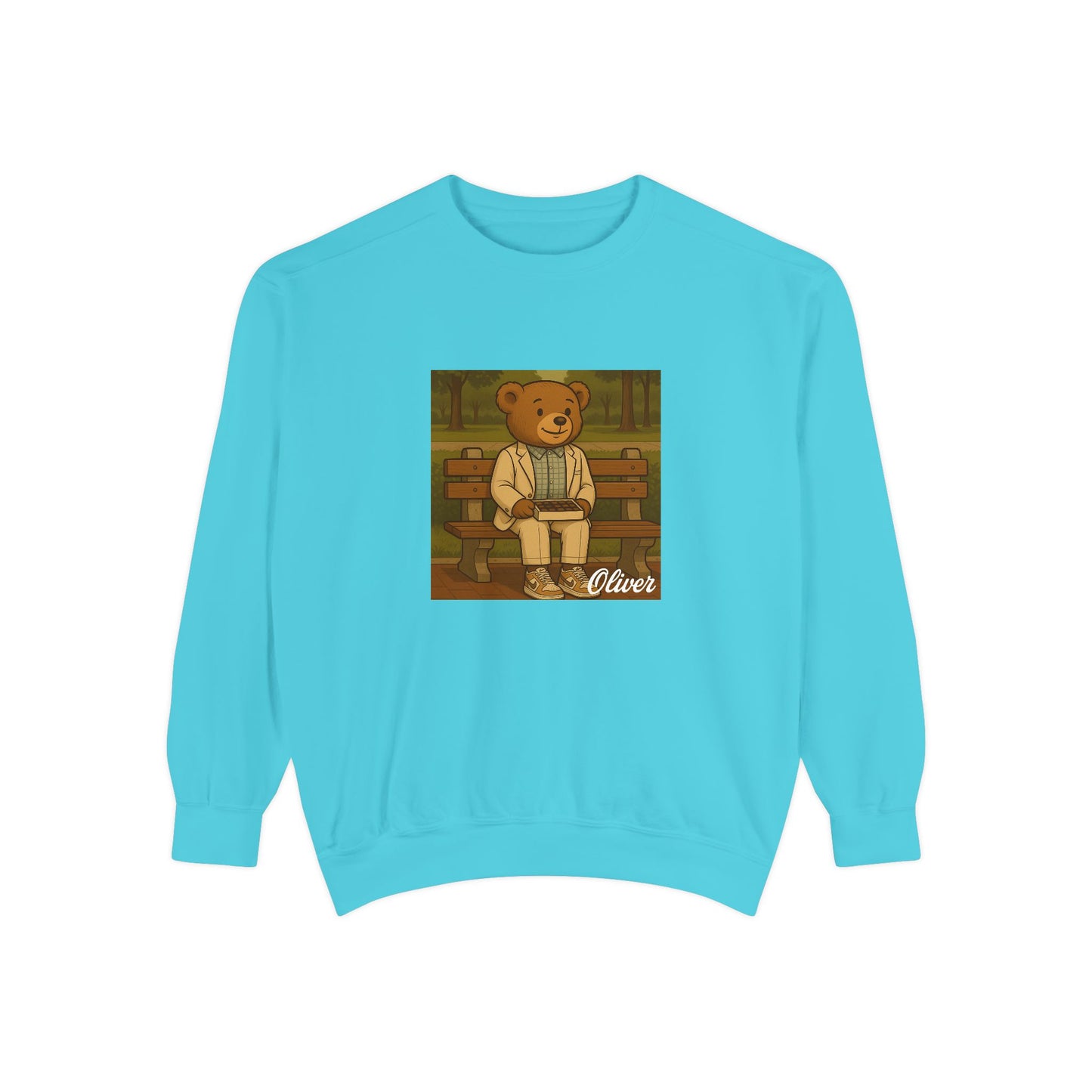 Oliver Outside Forrest Gump Parody Crewneck – Life is Bear-tiful