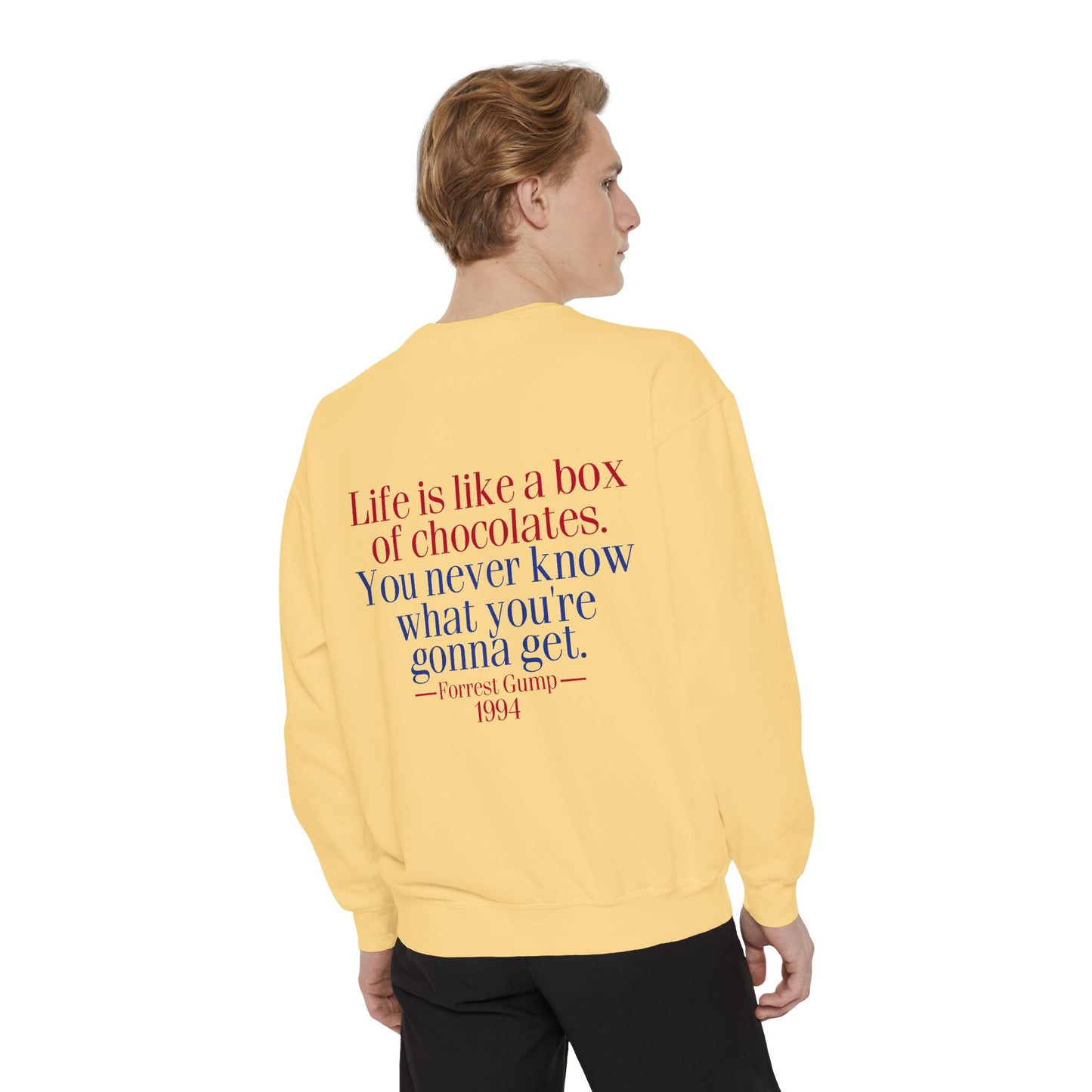 Oliver Outside Forrest Gump Parody Crewneck – Life is Bear-tiful