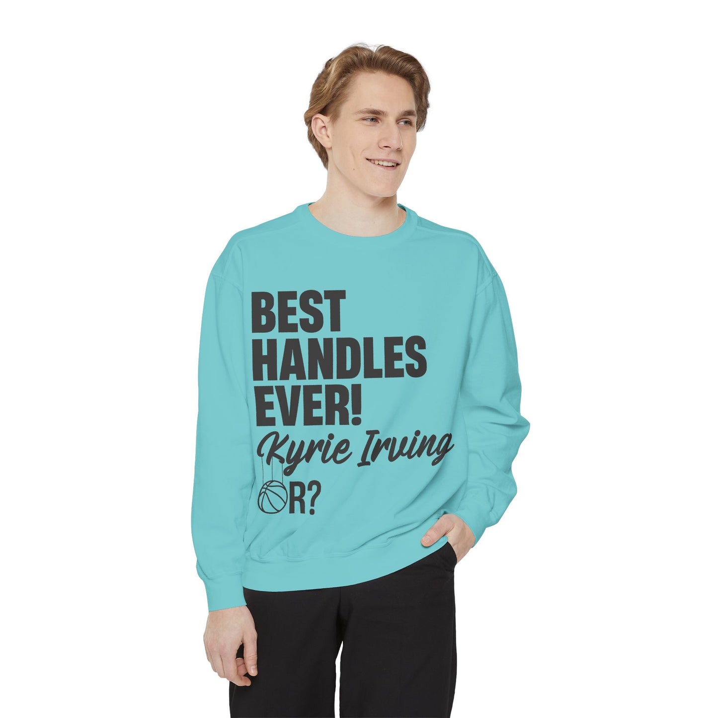 đ Best Handles Ever? Kyrie Irving Sweatshirt â G.O.A.T. Talk Tees Collectorâs Edition
