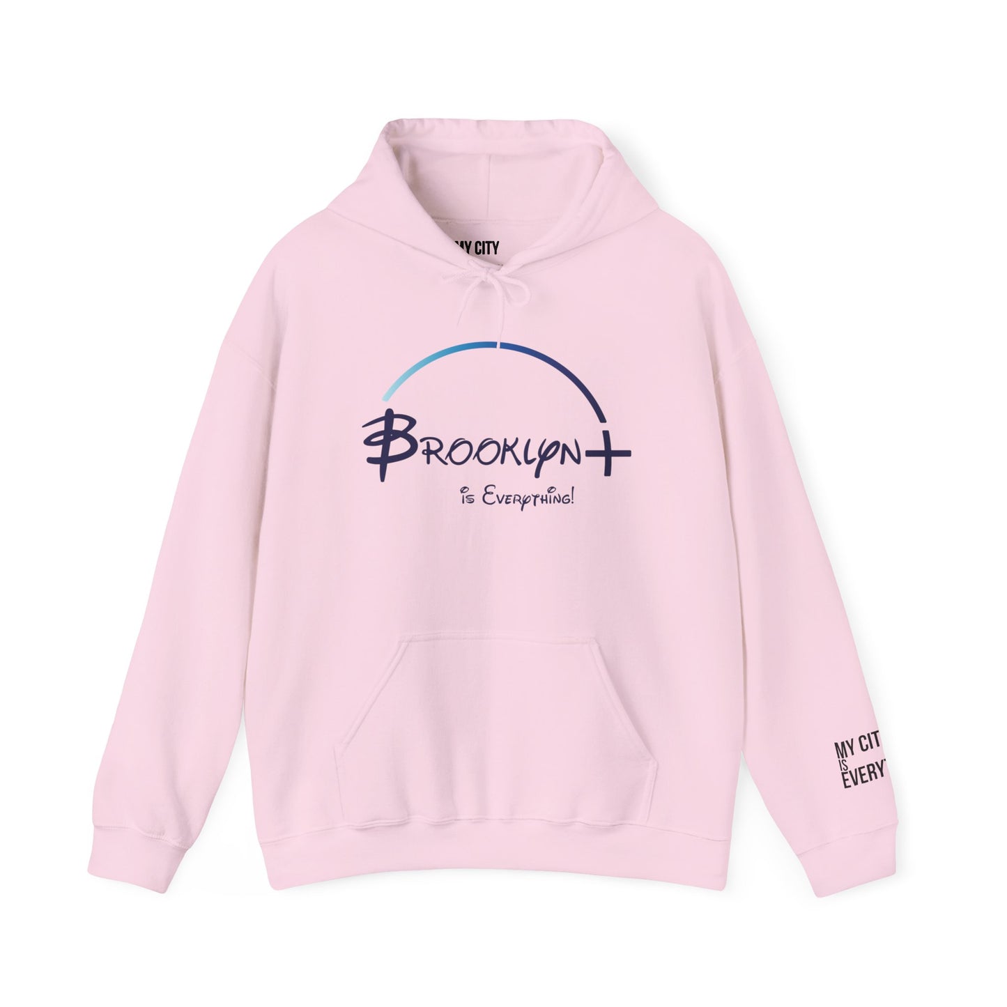 Brooklyn+ Is Everything! Hoodie – Bold Arch Logo Design | My City Is Everything