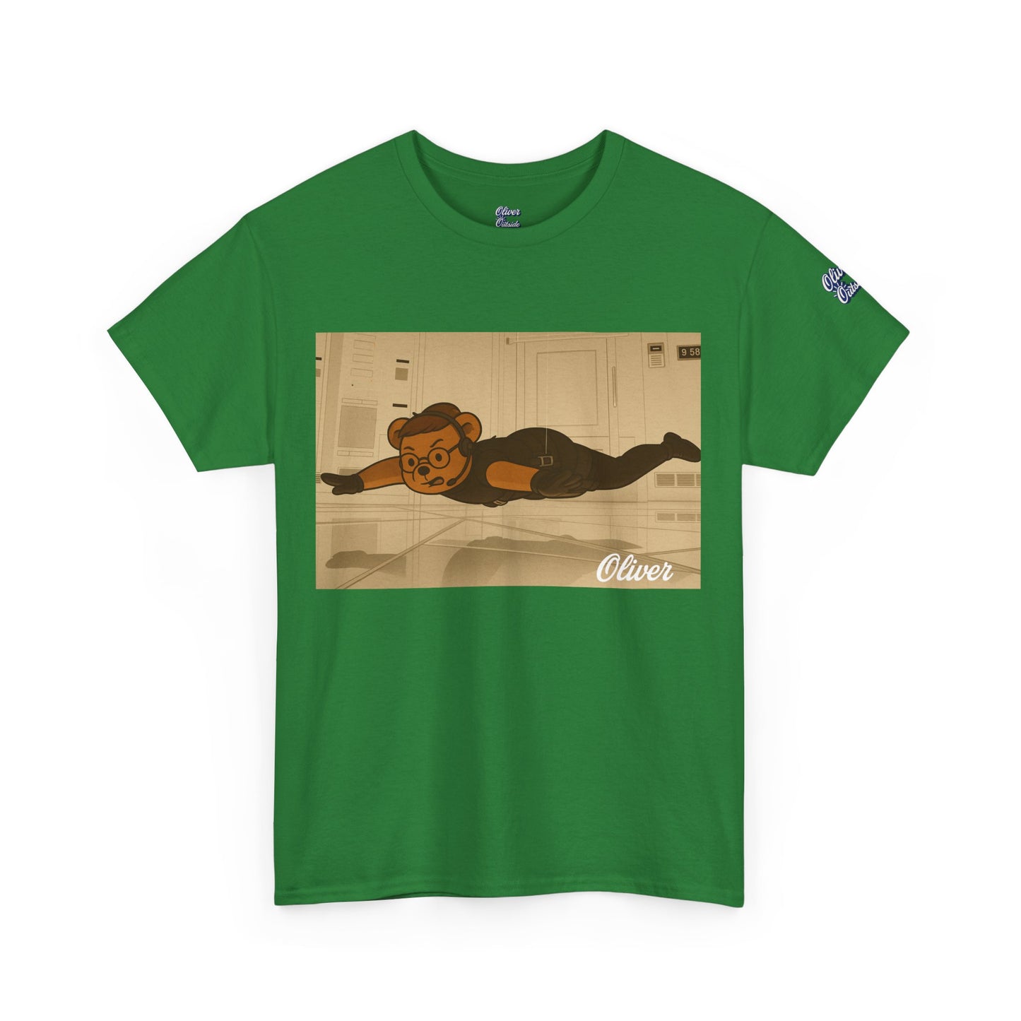 Oliver Outside Mission Impossible Parody Tee – Stealth Mode Bear