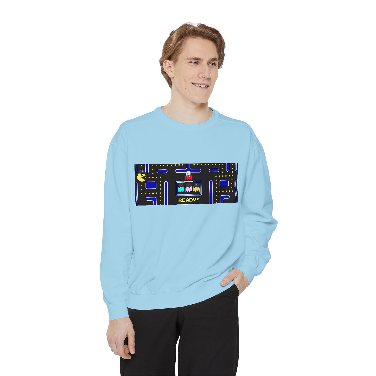 ⚾️🕹️ Retro Arcade Maze Yankee Sweatshirt – My City is Everything Crewneck