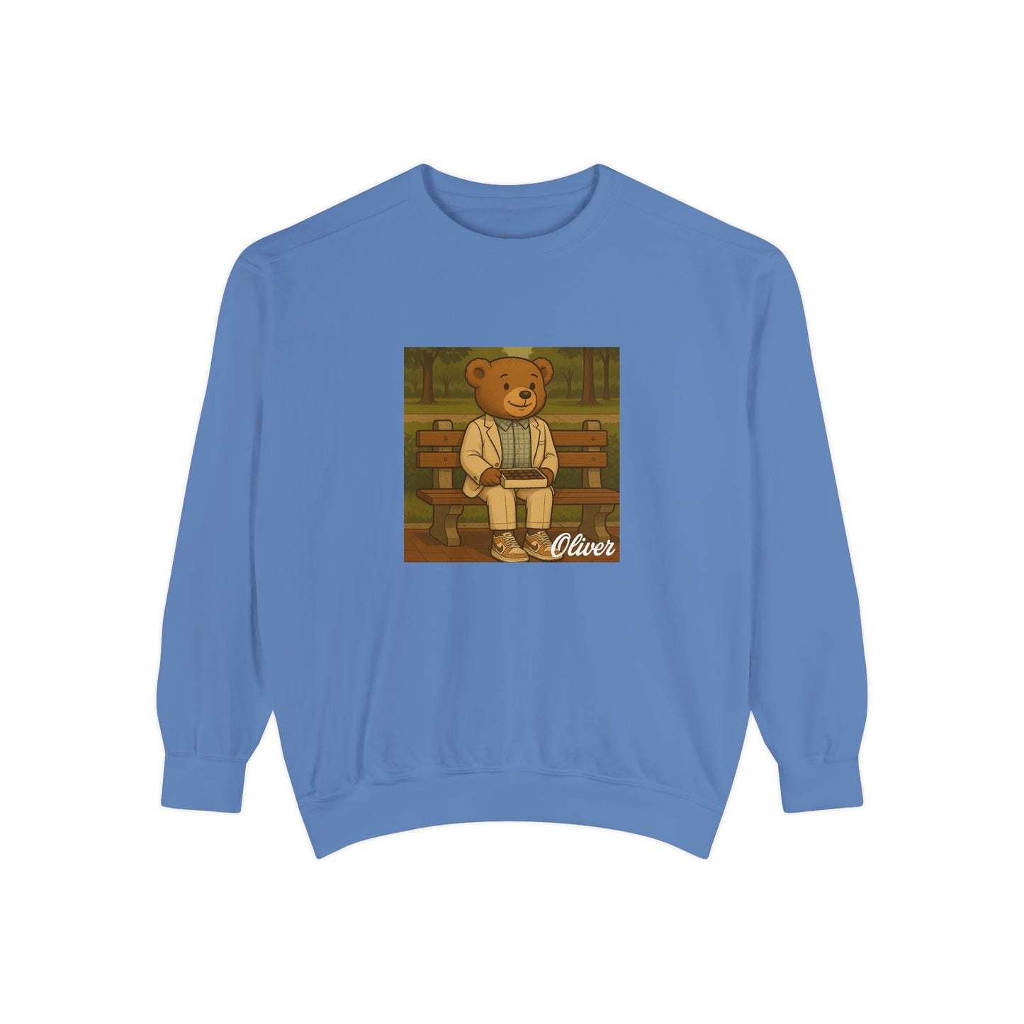 Oliver Outside Forrest Gump Parody Crewneck – Life is Bear-tiful