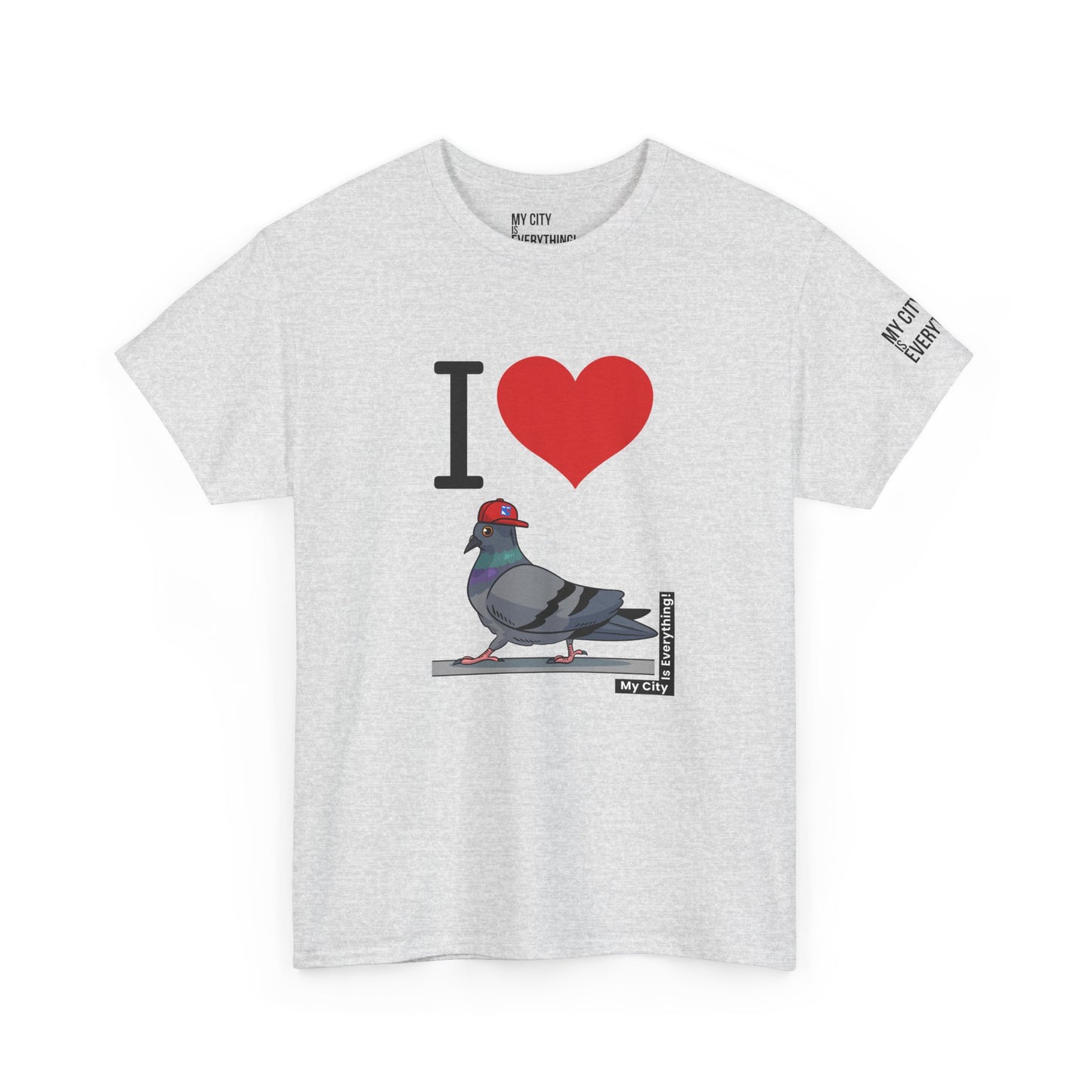 I ❤️ My City Pigeon Tee – Rangers Cap Edition | My City Is Everything!