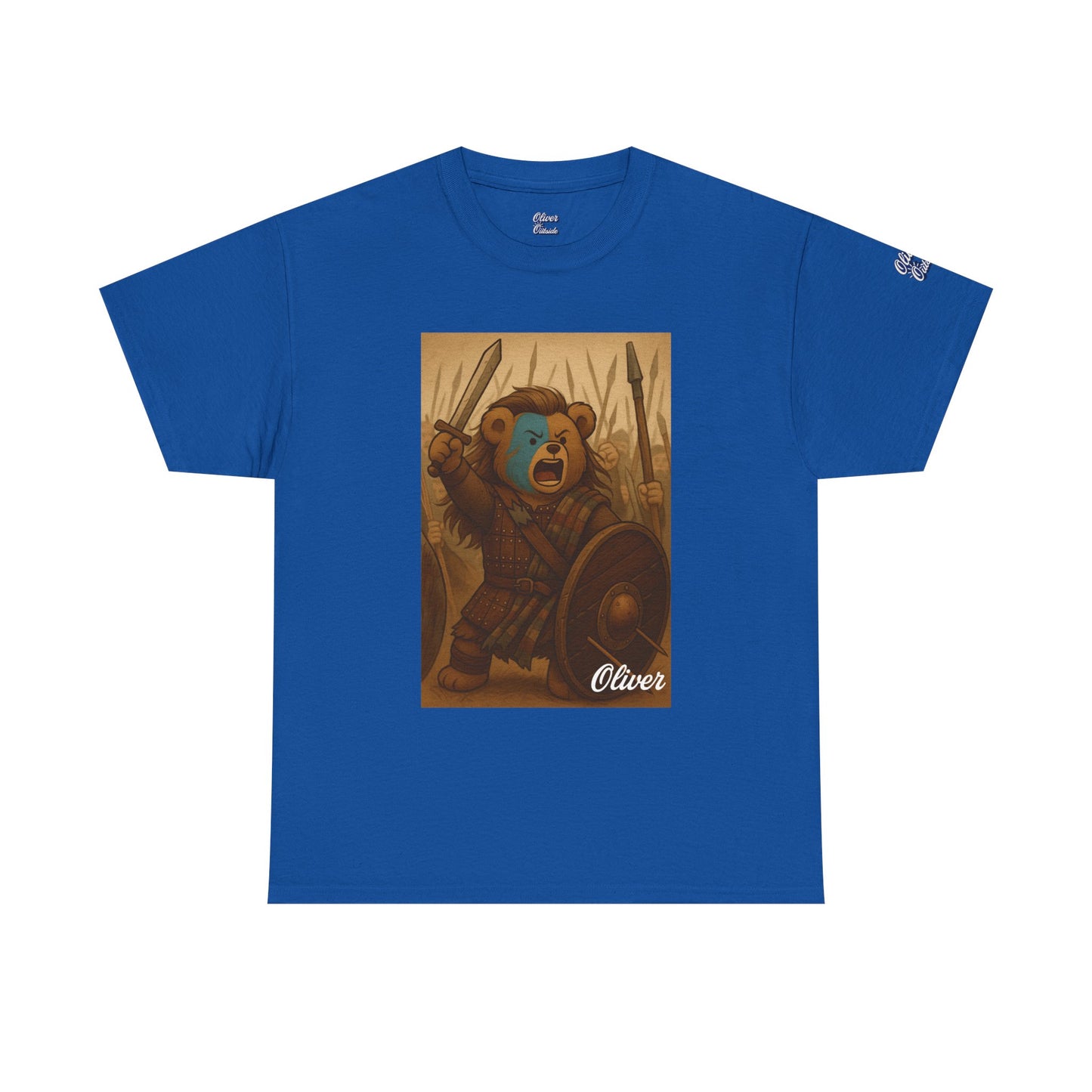 Oliver Outside Braveheart Parody Tee – Freedom Roar Bear