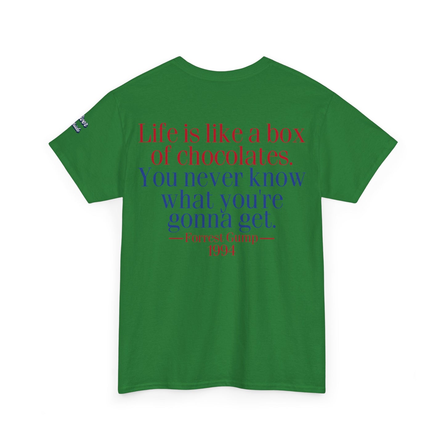 Oliver Outside Forrest Gump Parody Tee – Bench Time Classic